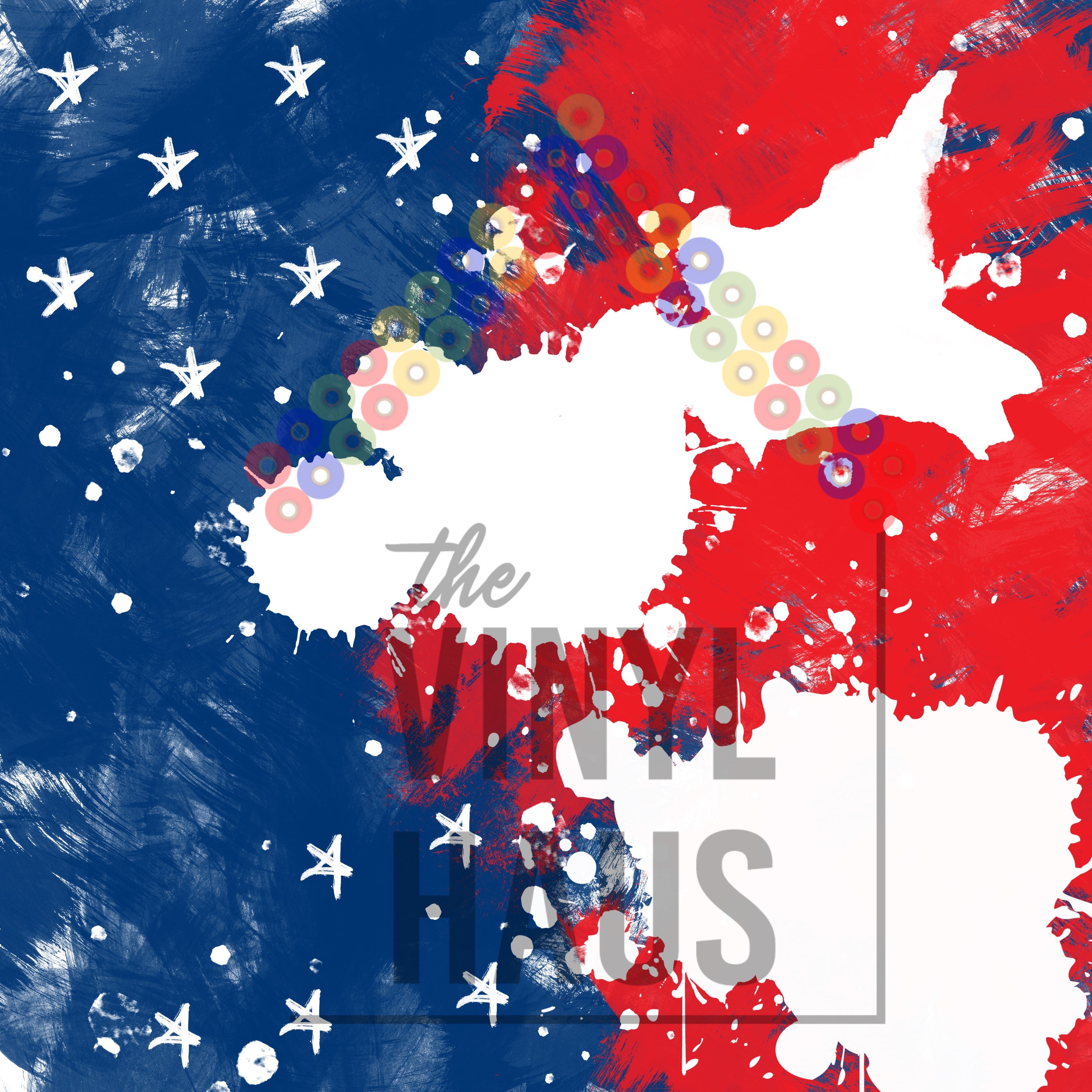 4th Of July Tie Dye Pattern Vinyl 12" x 12" - The Vinyl Haus