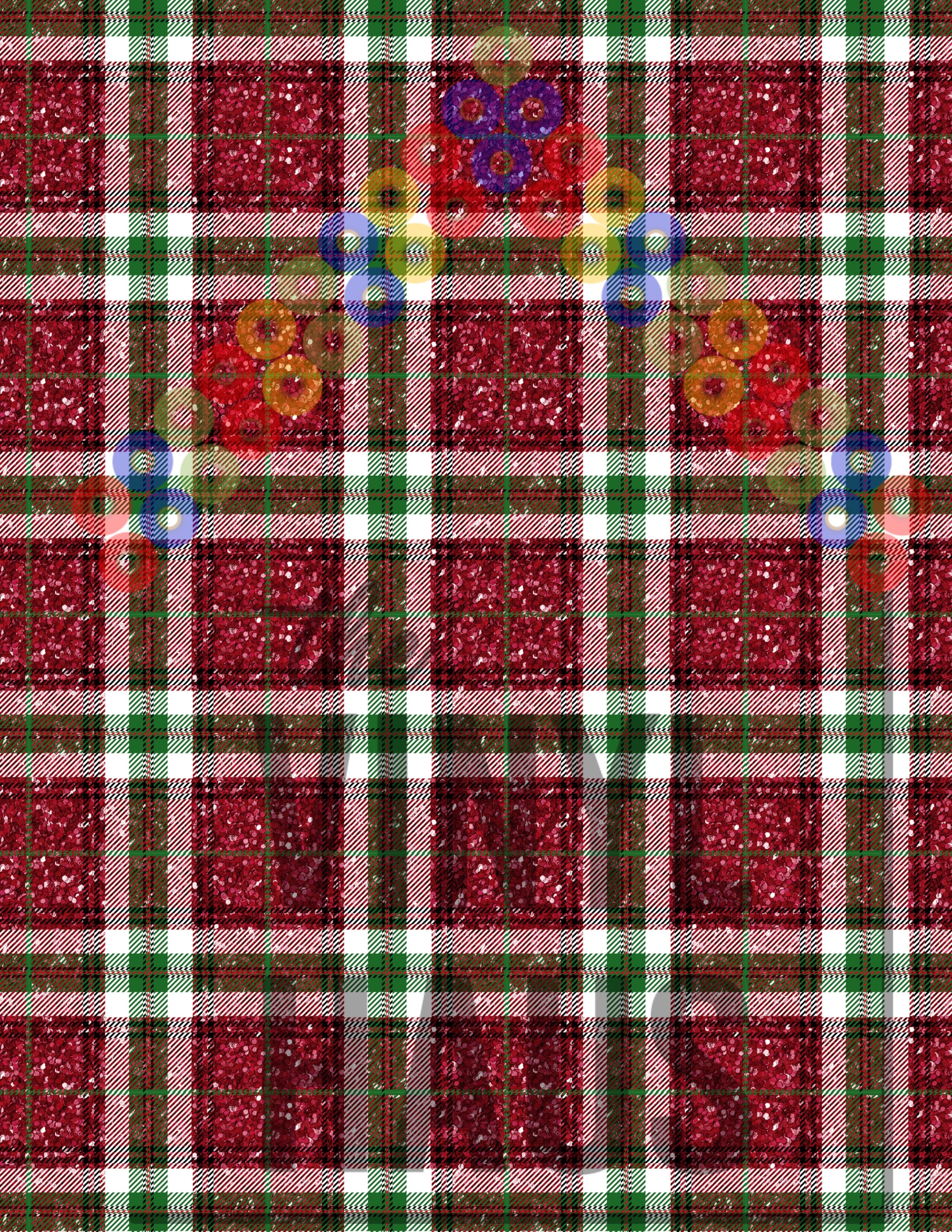 Christmas Plaid Pattern Vinyl 12" x 9" - The Vinyl Haus