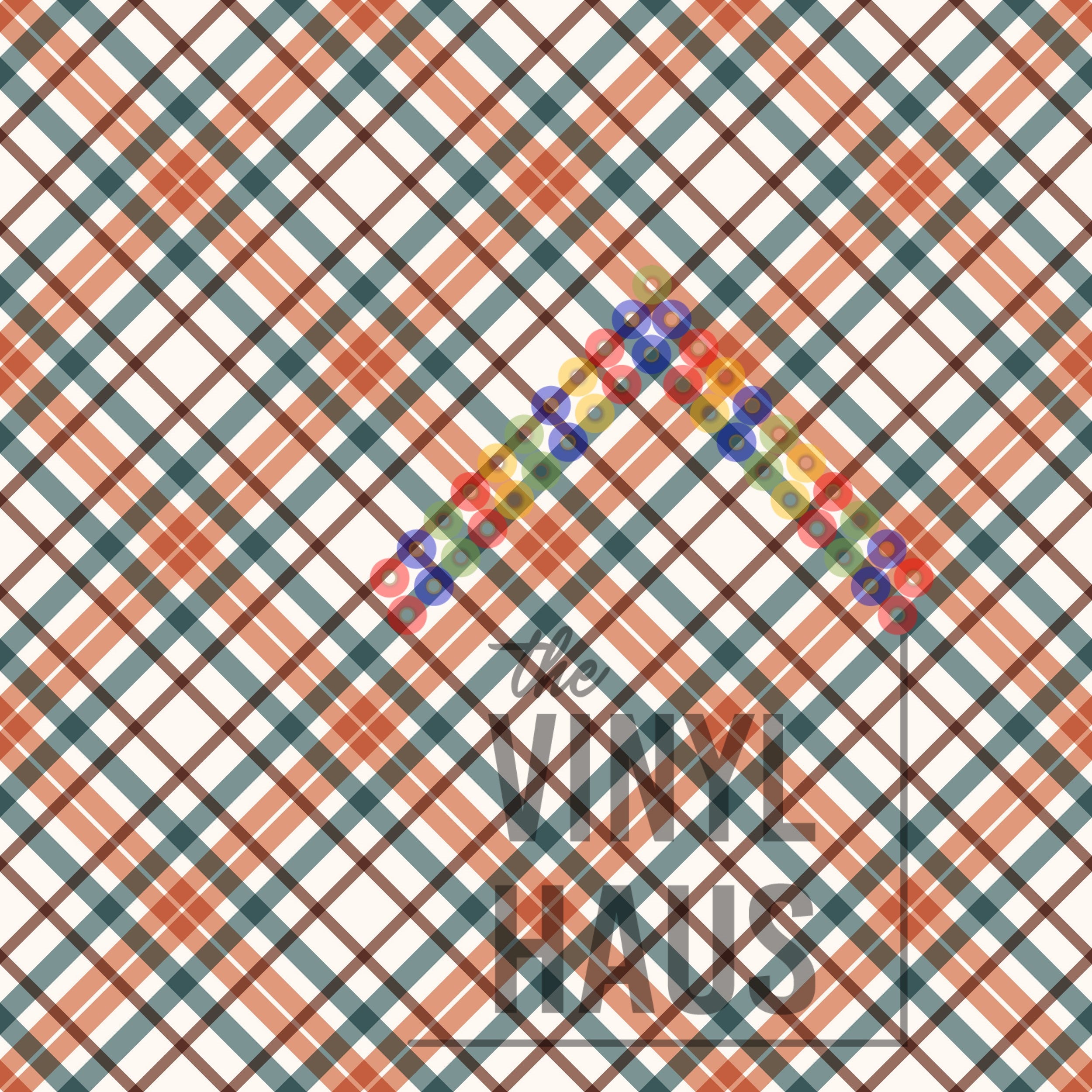Fall Plaid Pattern Vinyl 12" x 12" - The Vinyl Haus