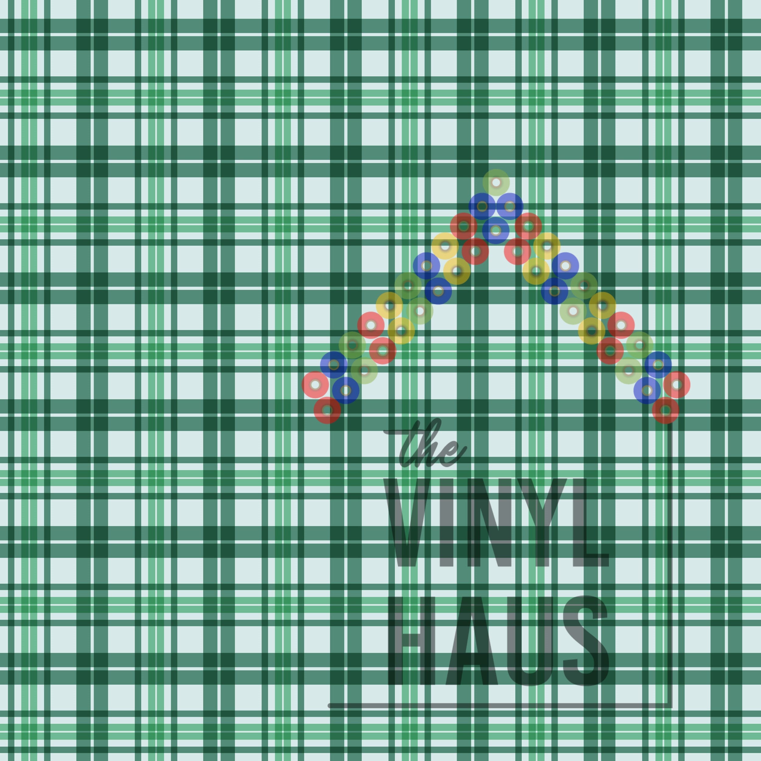 Green Buffalo Plaid Pattern Vinyl 12" x 12" - The Vinyl Haus