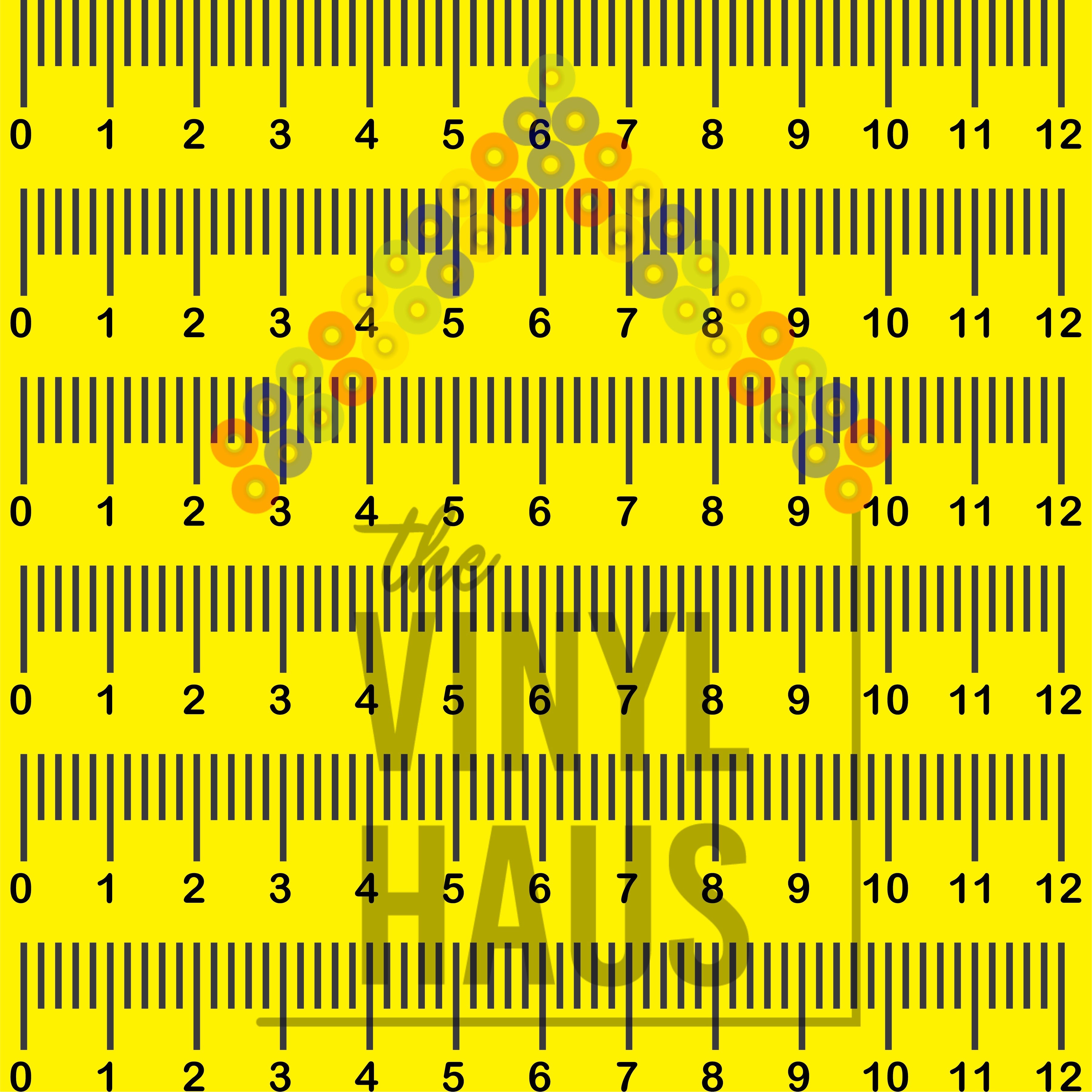 Rulers Pattern Vinyl 12" x 12" - The Vinyl Haus