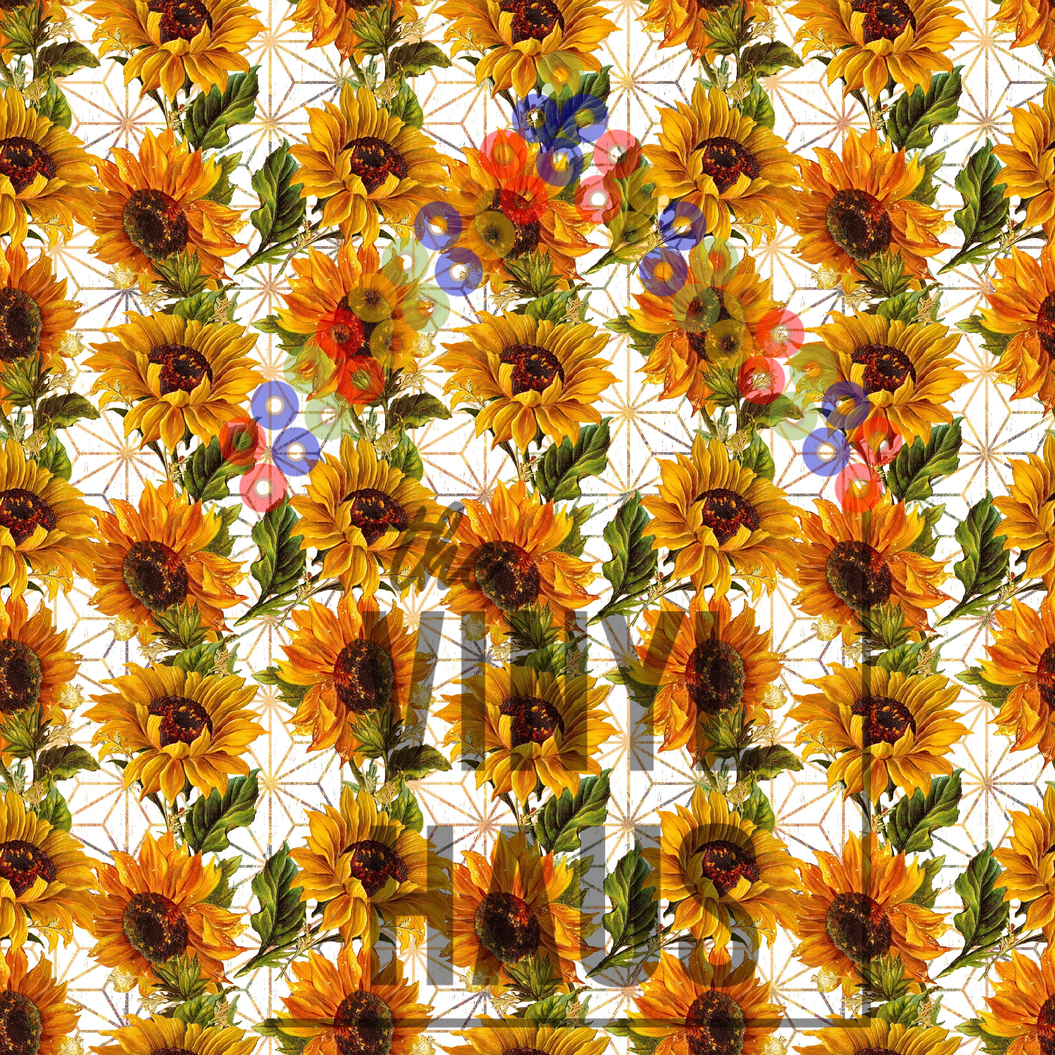 Sunflowers Pattern Vinyl 12" x 12" - The Vinyl Haus