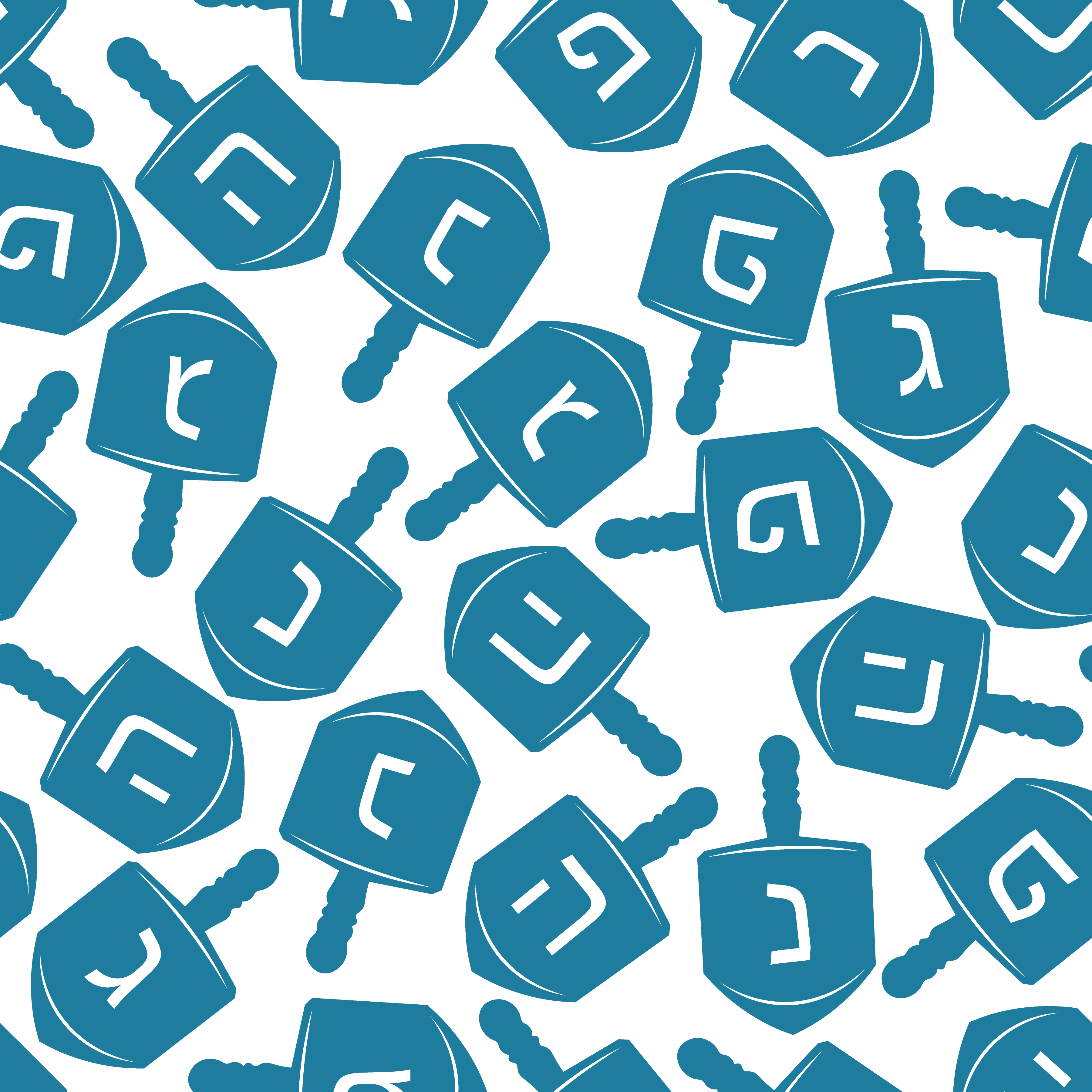 Hanukkah Pattern Vinyl 12" x 12" - The Vinyl Haus