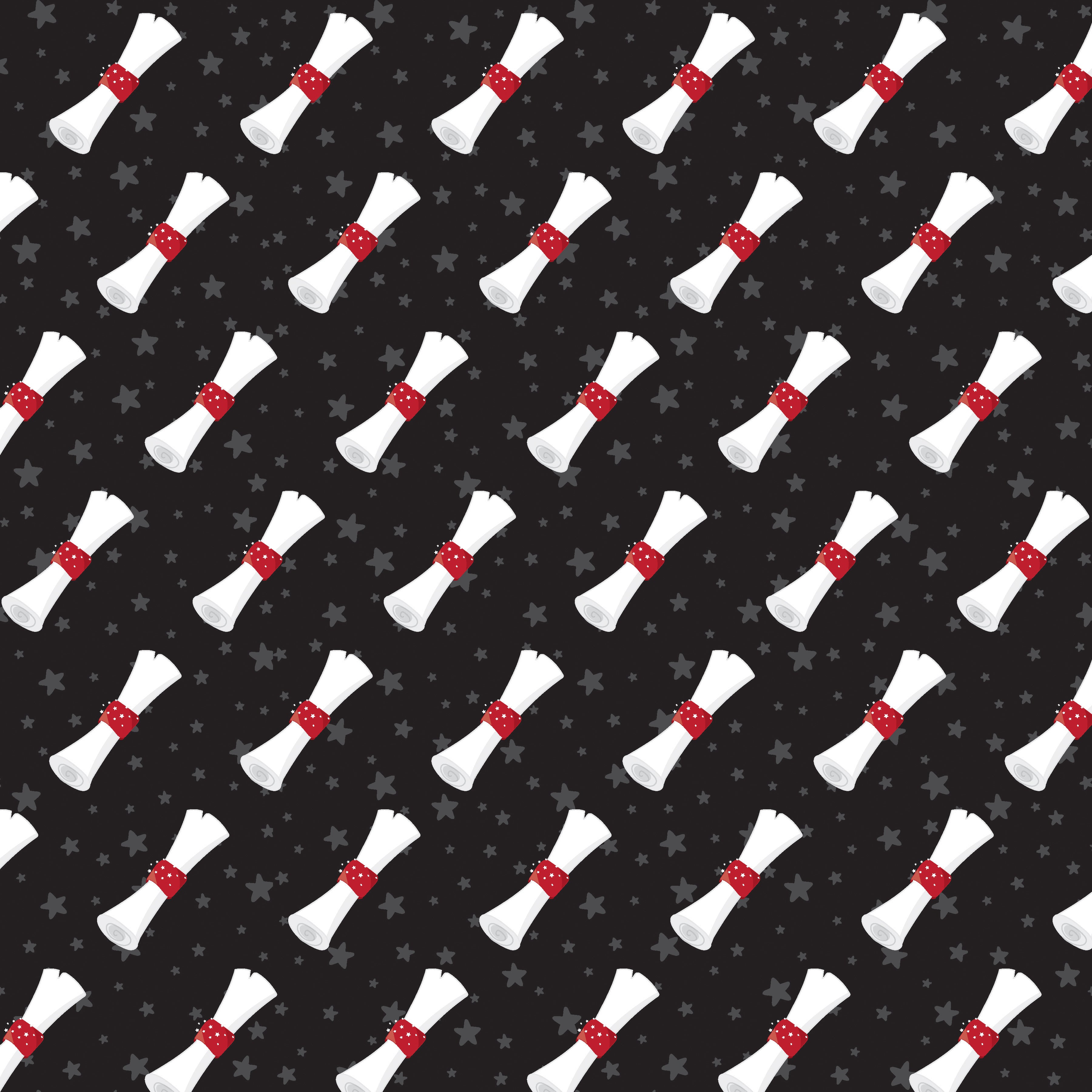 Graduation Diploma Pattern Vinyl 12" x 12" - The Vinyl Haus