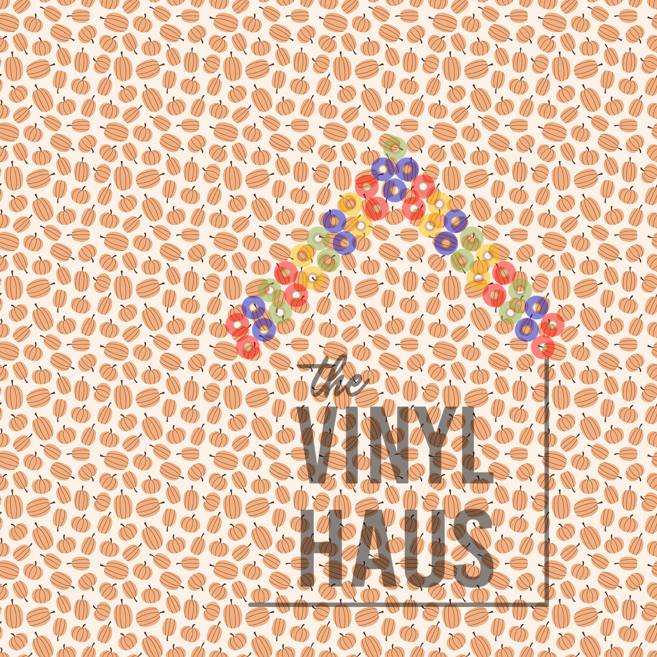 Fall Pumpkins Pattern Vinyl 12" x 12" - The Vinyl Haus