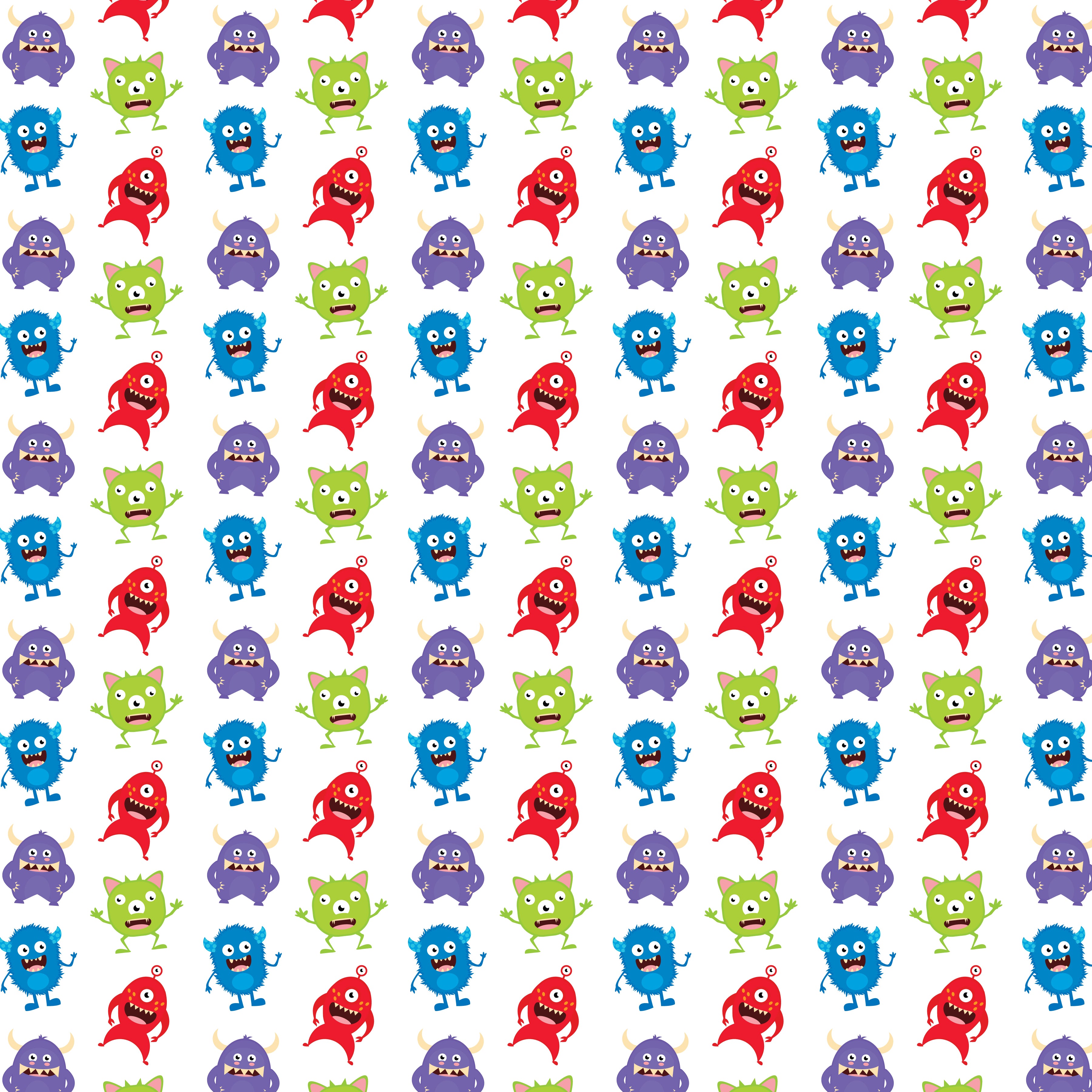 Monsters Pattern Vinyl 12" x 12" - The Vinyl Haus