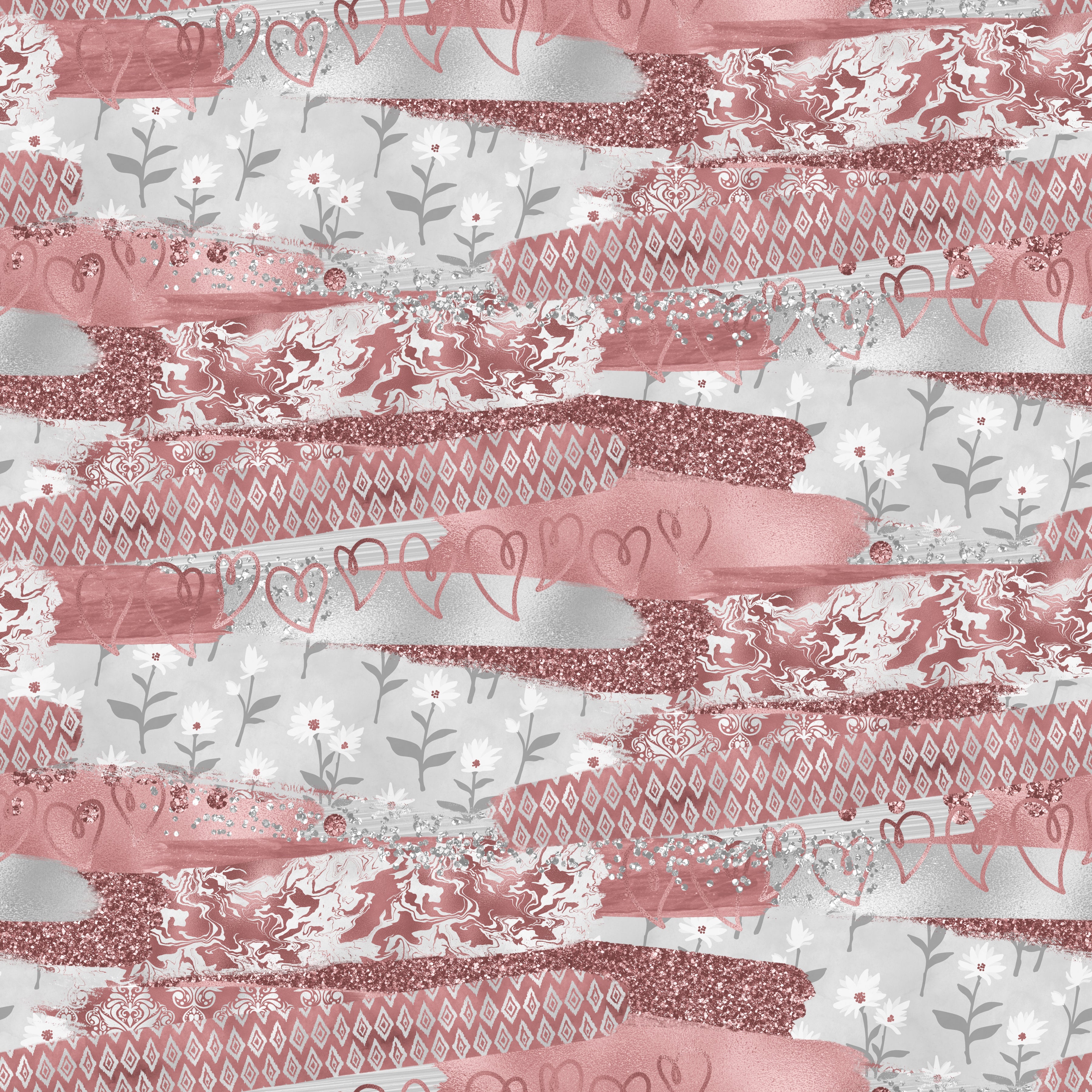 Rose Gold Brushstroke Pattern Vinyl 12" x 12" - The Vinyl Haus