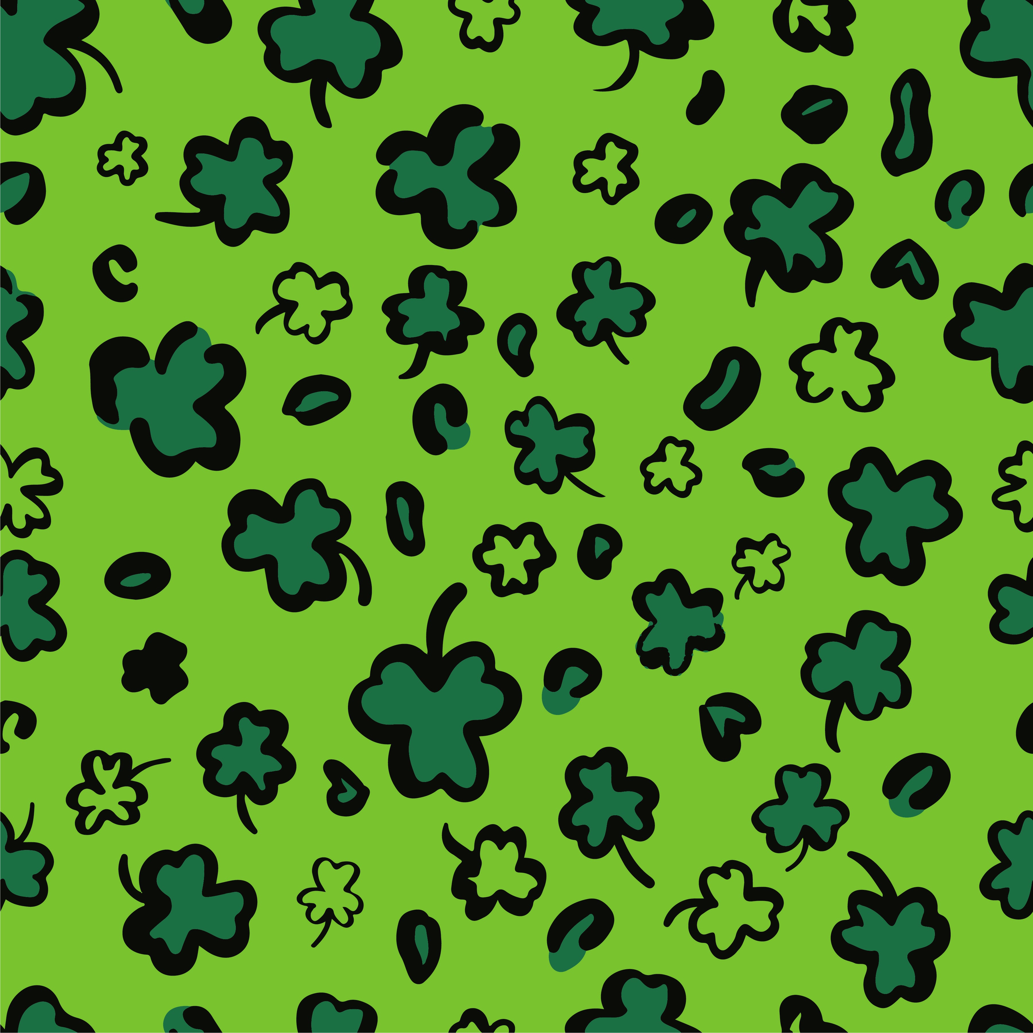 Shamrock Cheetah Pattern Vinyl 12" x 12 - The Vinyl Haus