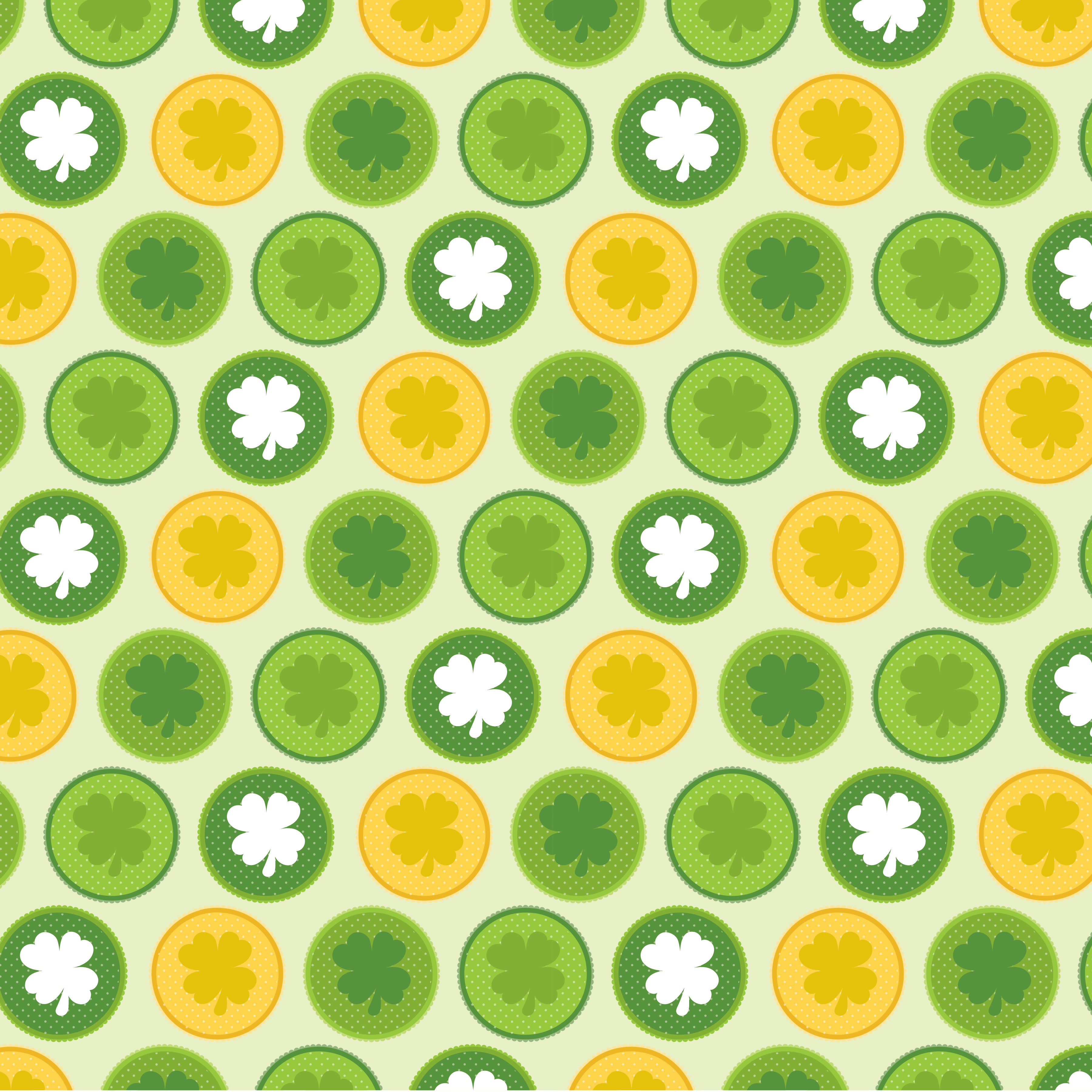 St Patrick's Day Pattern Vinyl 12" x 12 - The Vinyl Haus