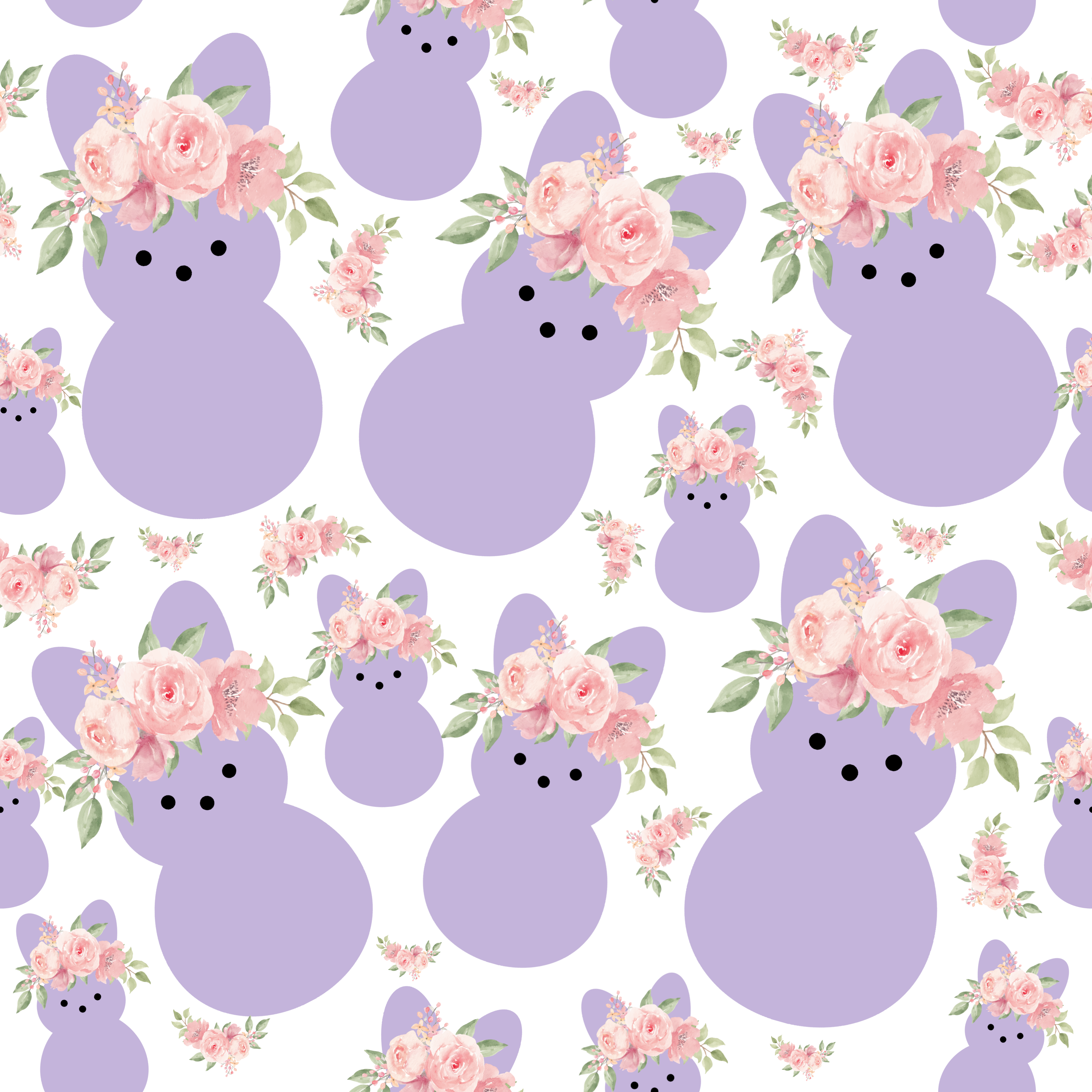 Boho Easter Peeps Pattern Vinyl 12" x 12" - The Vinyl Haus