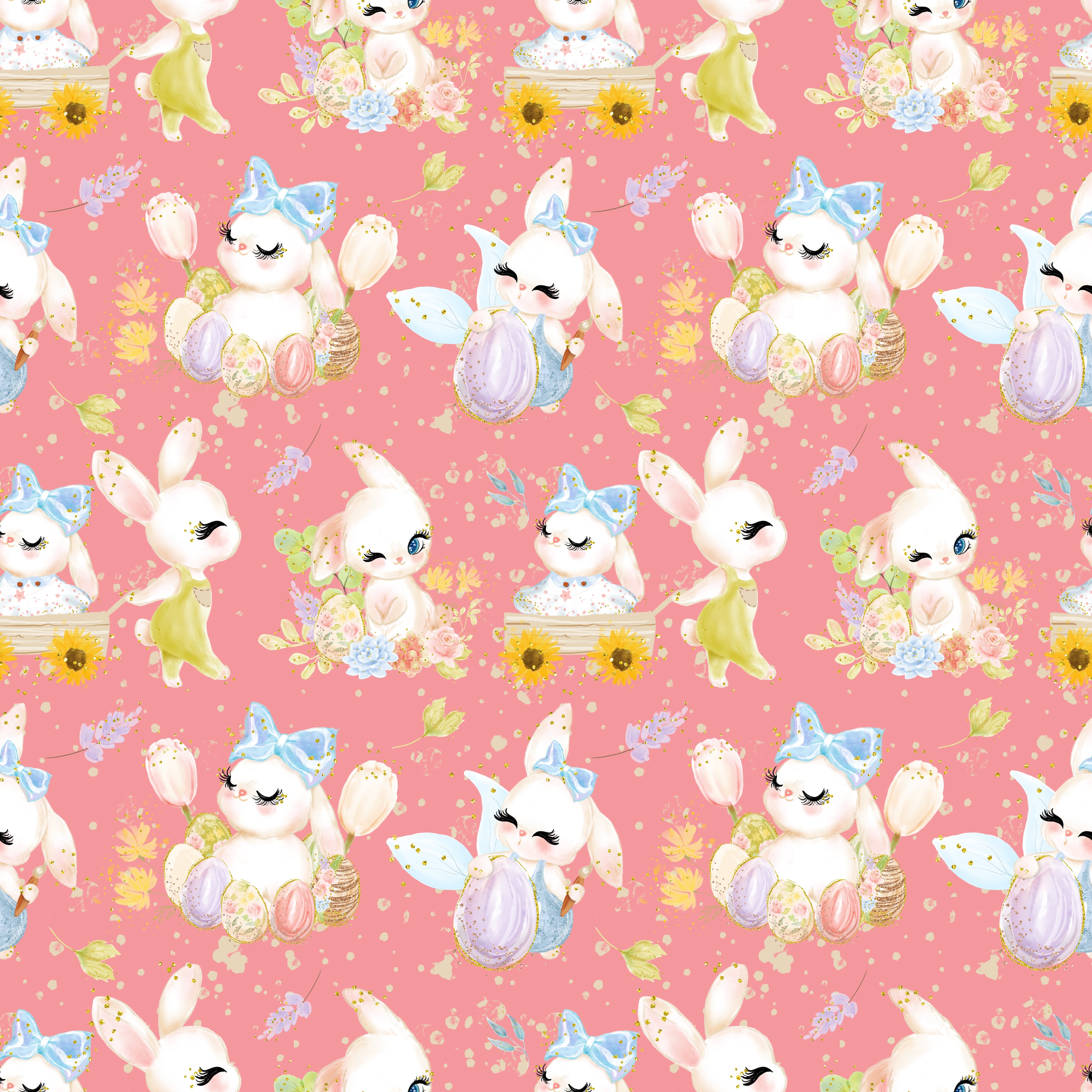 Easter Bunny Pattern Vinyl 12" x 12" - The Vinyl Haus