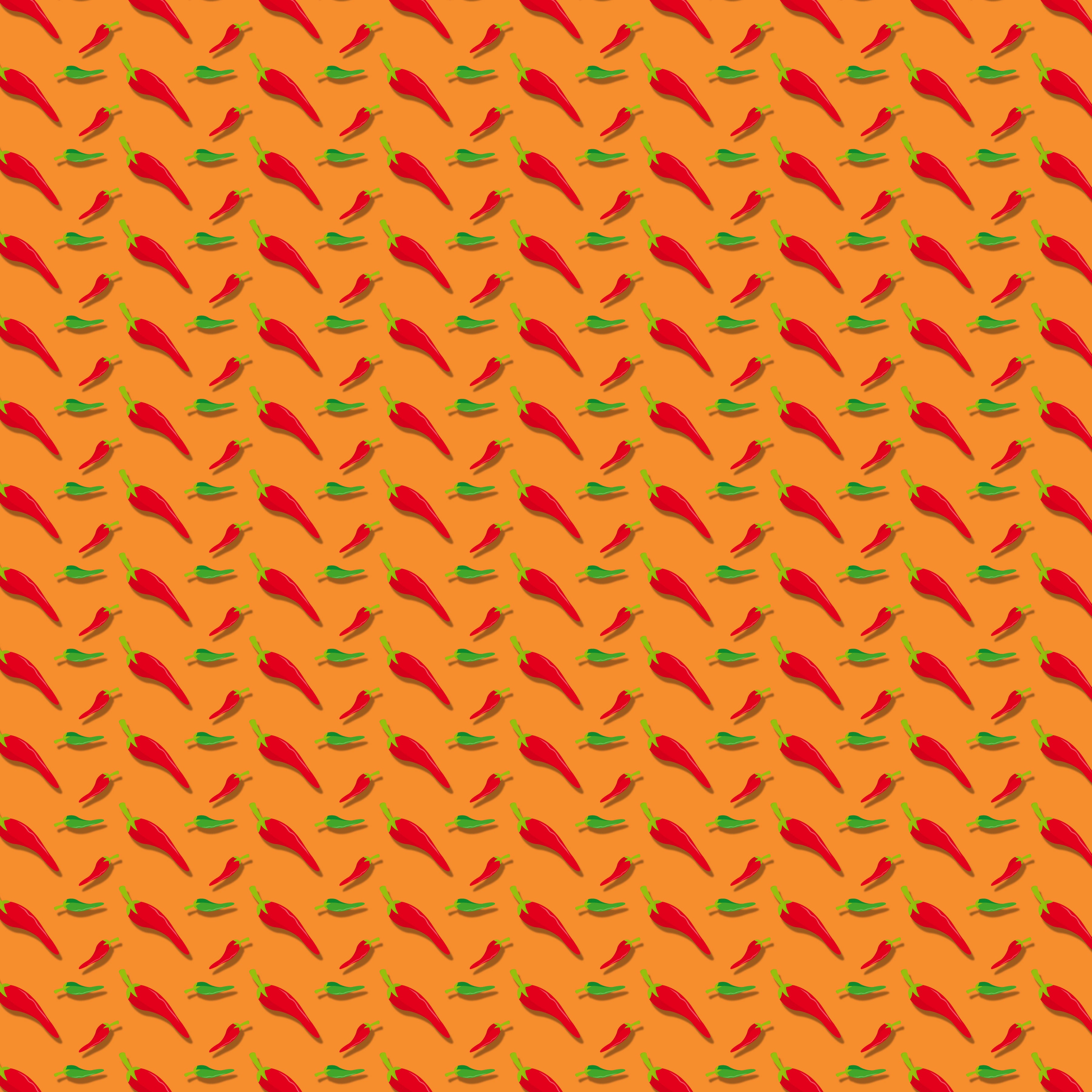 Cinco de Mayo Chili Peppers Pattern Vinyl 12" x 12" - The Vinyl Haus