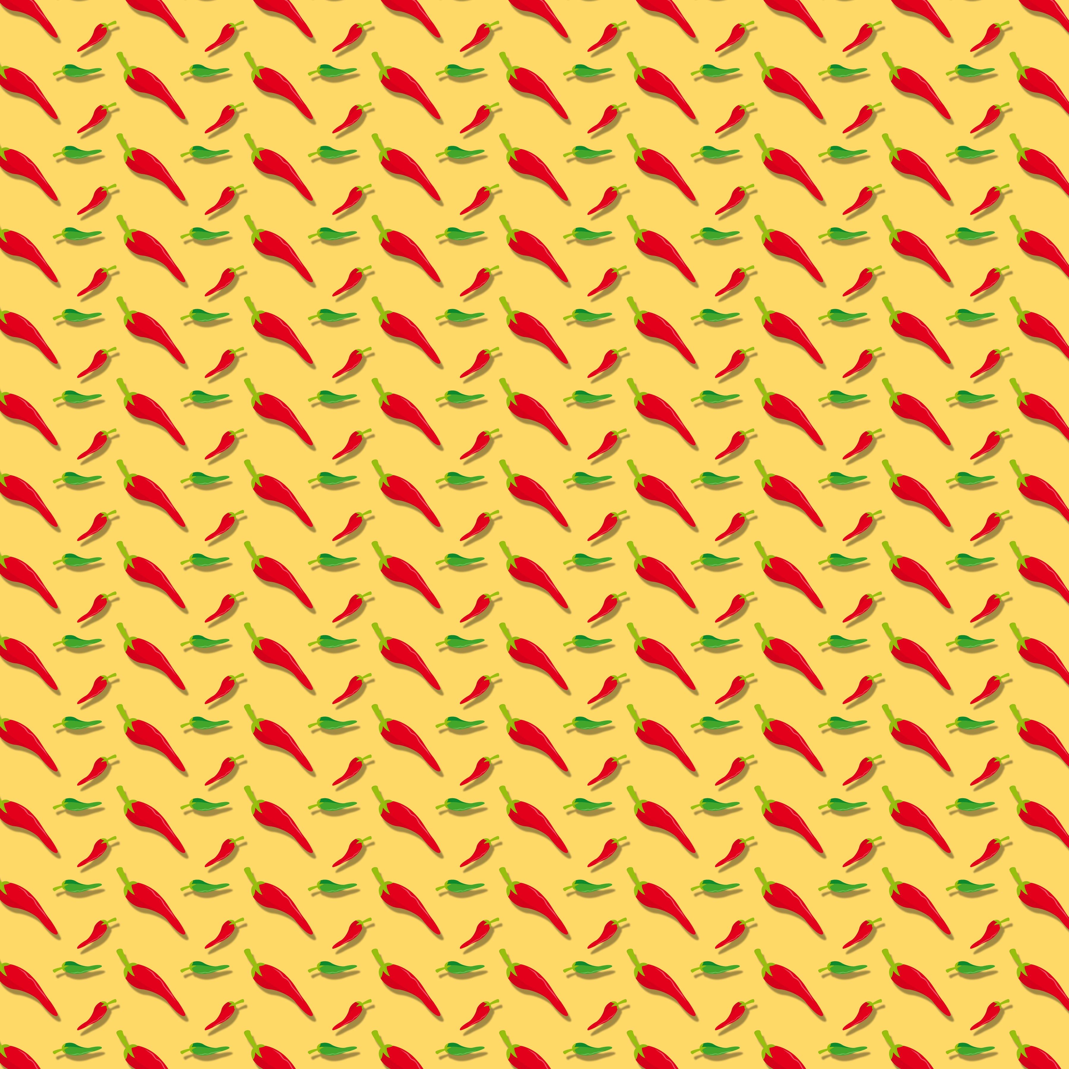 Cinco de Mayo Chili Peppers Pattern Vinyl 12" x 12" - The Vinyl Haus