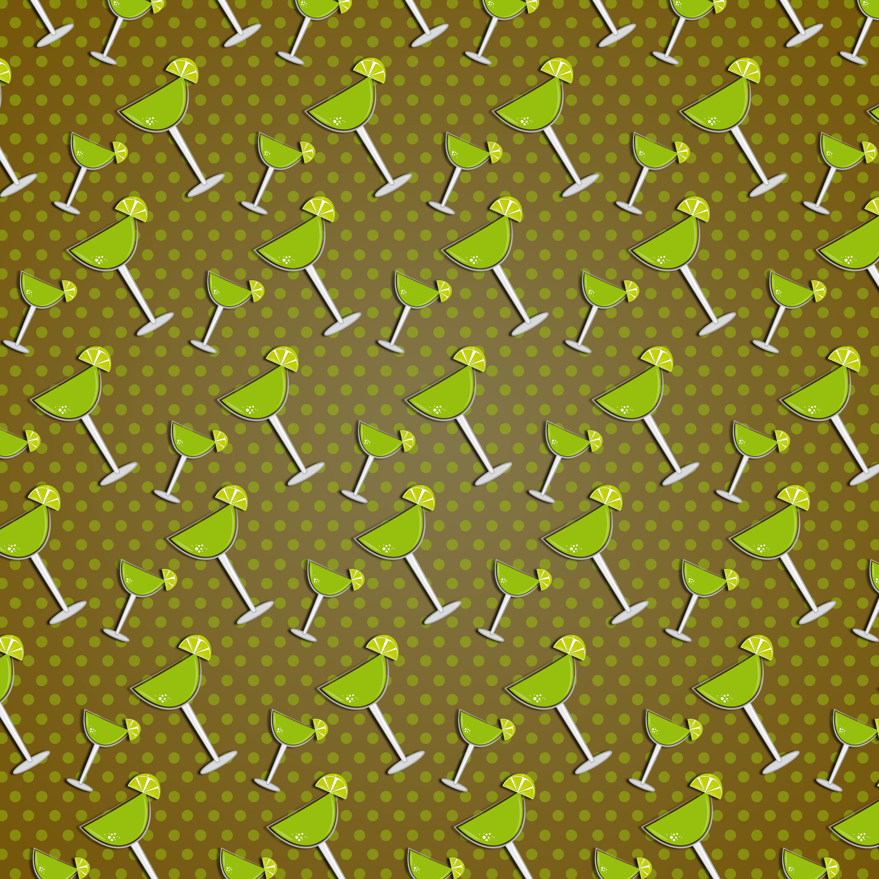 Cinco de Mayo Margaritas Pattern Vinyl 12" x 12" - The Vinyl Haus