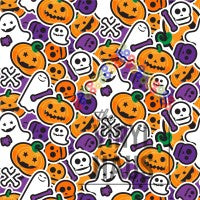 All Things Halloween Pattern Vinyl 12" x 12" - The Vinyl Haus