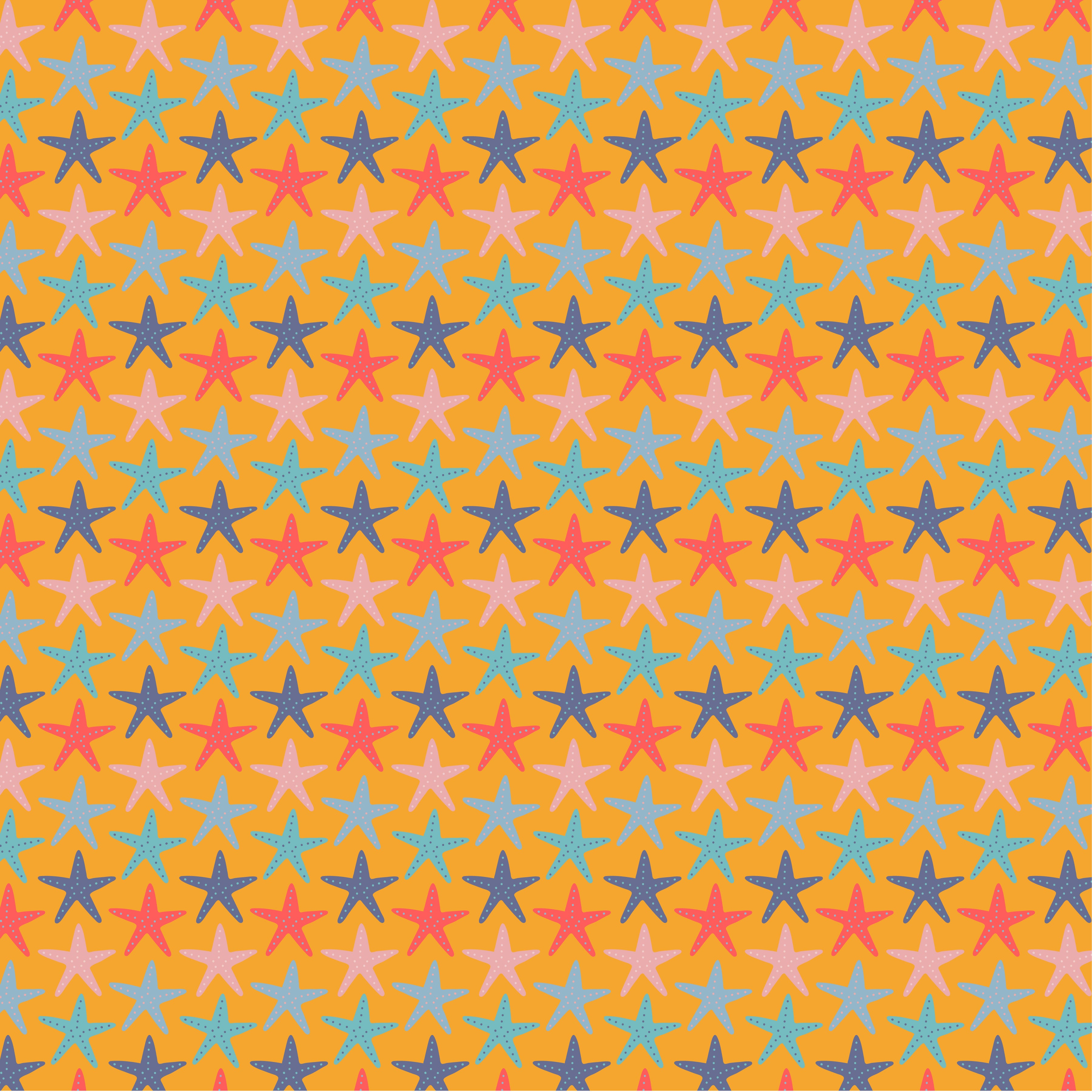 Starfish Pattern Vinyl 12" x 12" - The Vinyl Haus