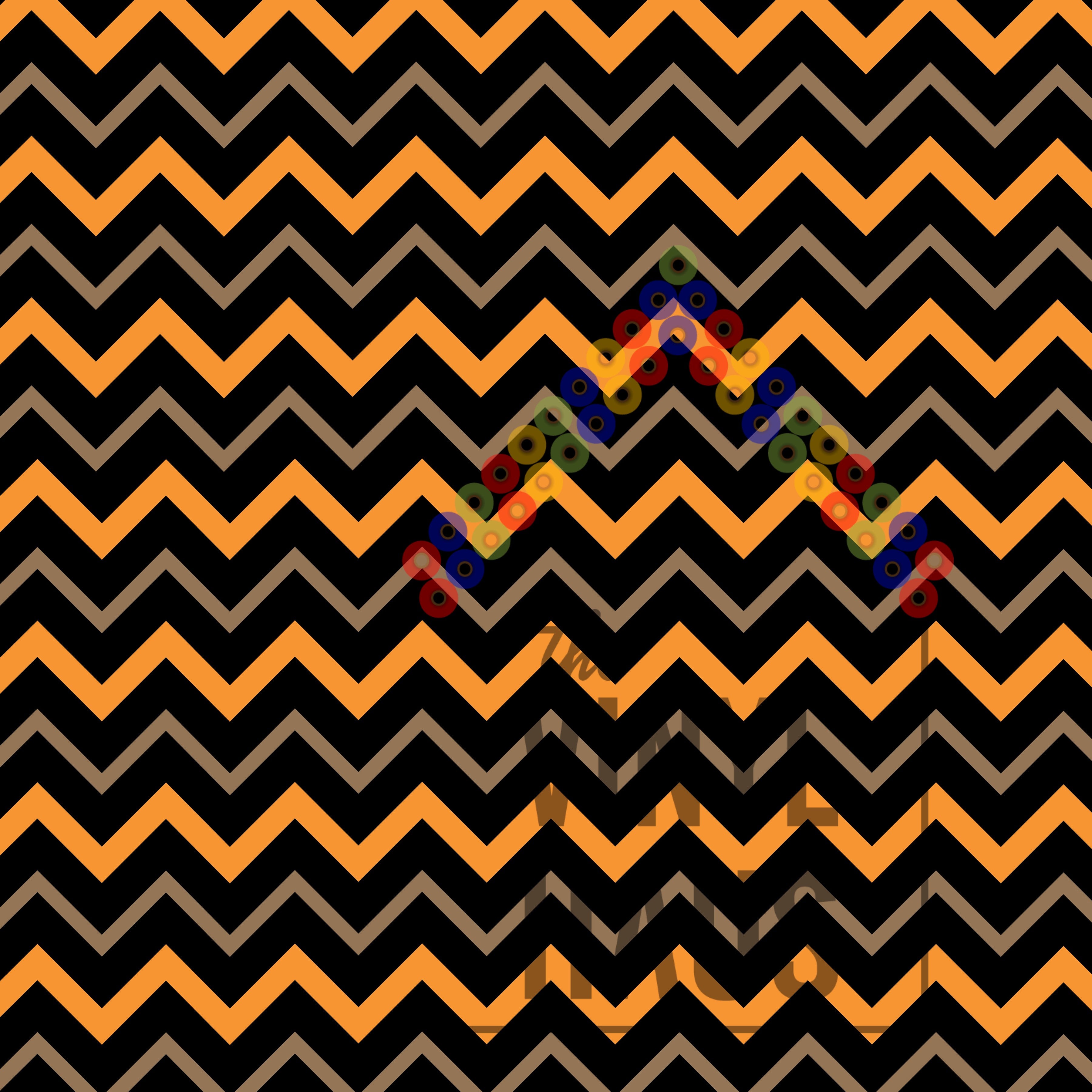 Halloween Chevron Pattern Vinyl 12" x 12" - The Vinyl Haus