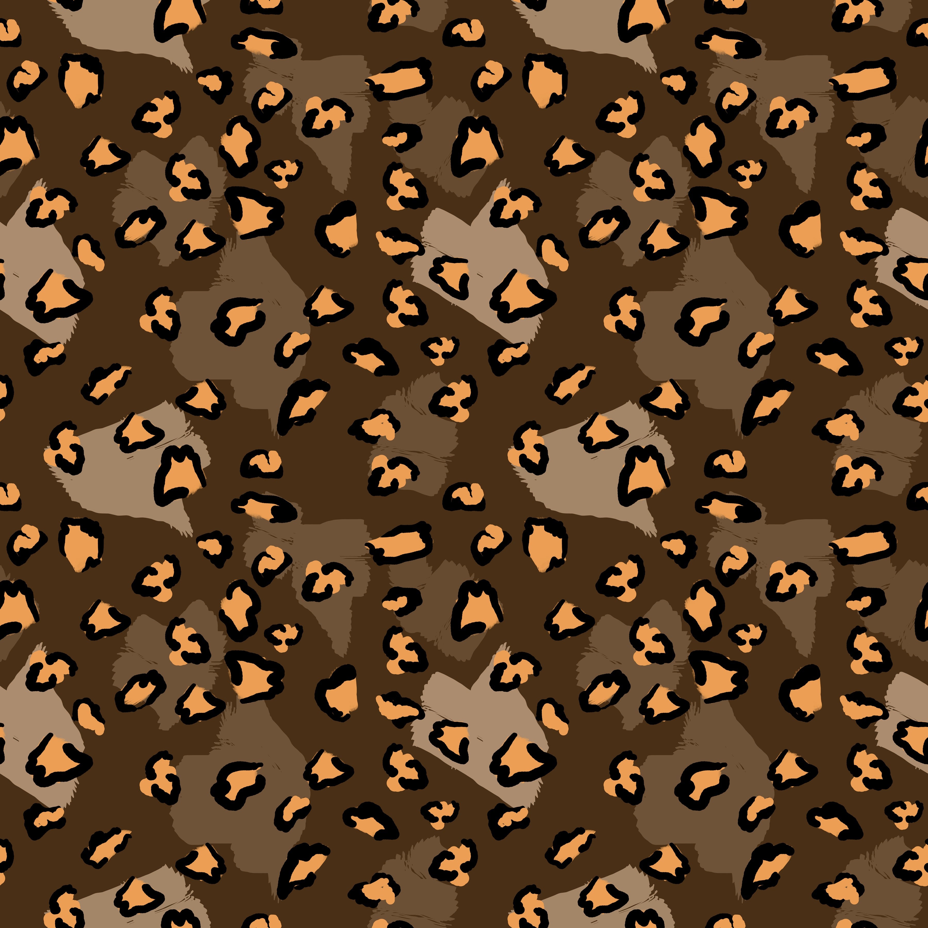 Brown Two Tone Leopard Pattern Vinyl 12" x 12" - The Vinyl Haus