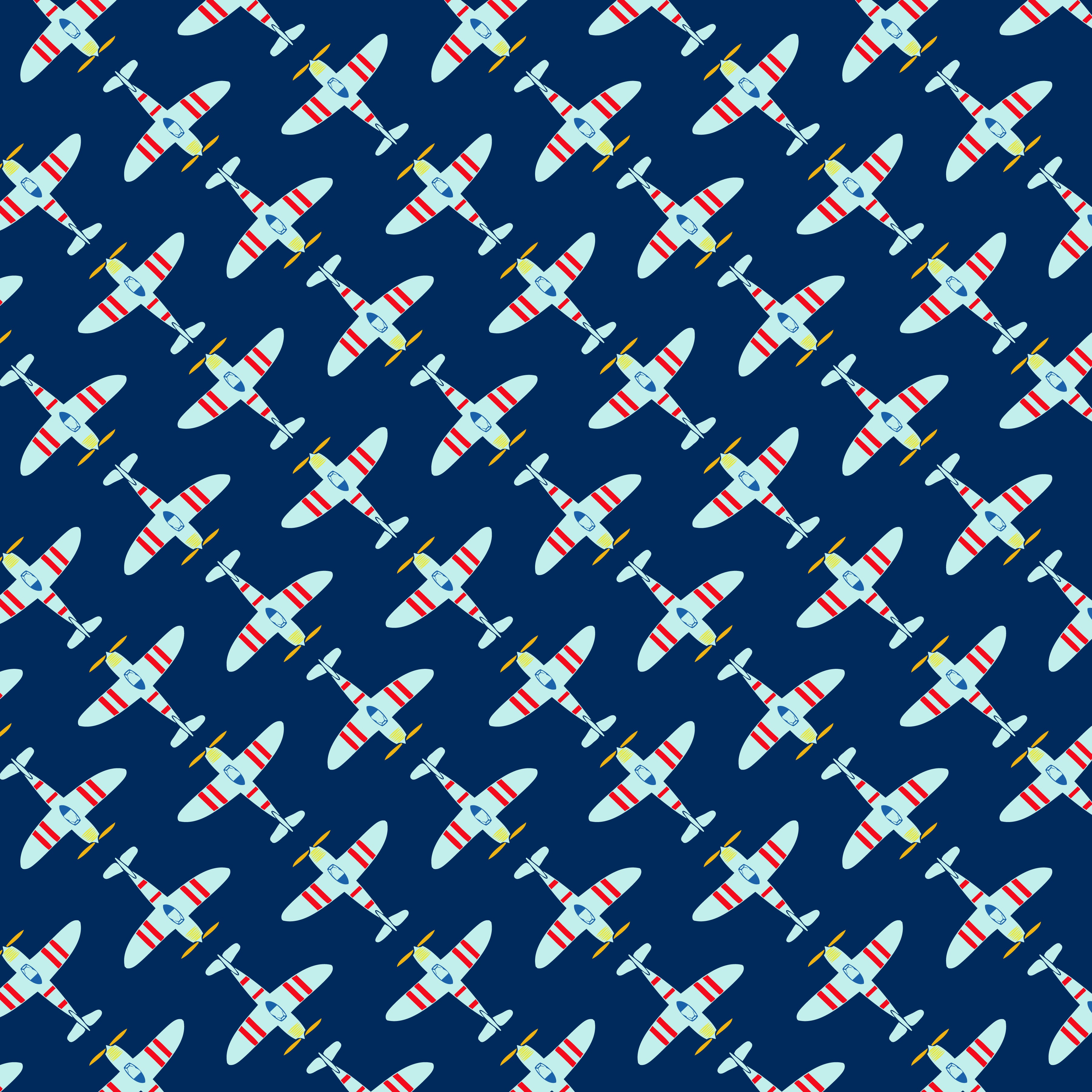 Airplanes Pattern Vinyl 12" x 12" - The Vinyl Haus