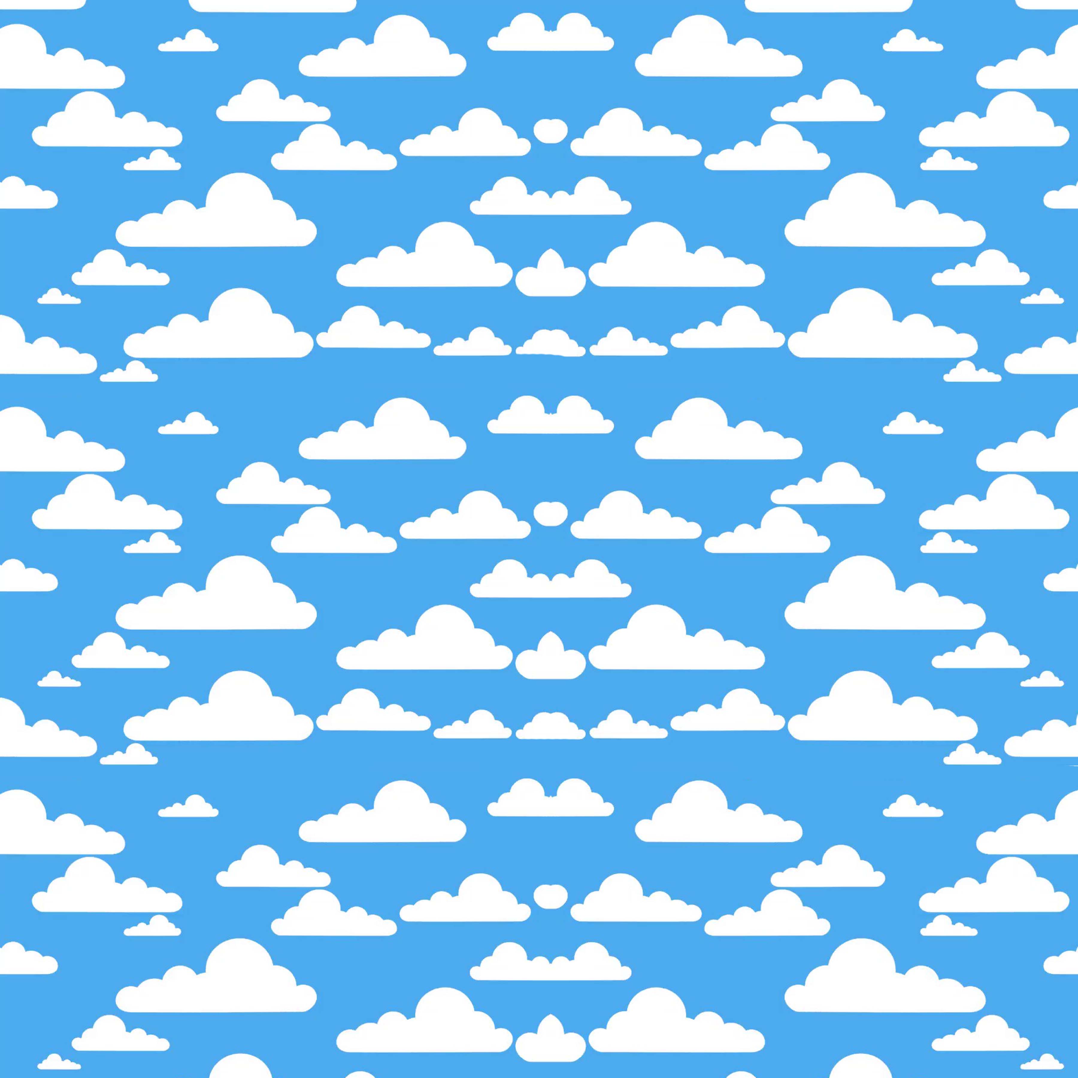 Andy's Room Clouds Pattern Vinyl 12" x 12" - The Vinyl Haus
