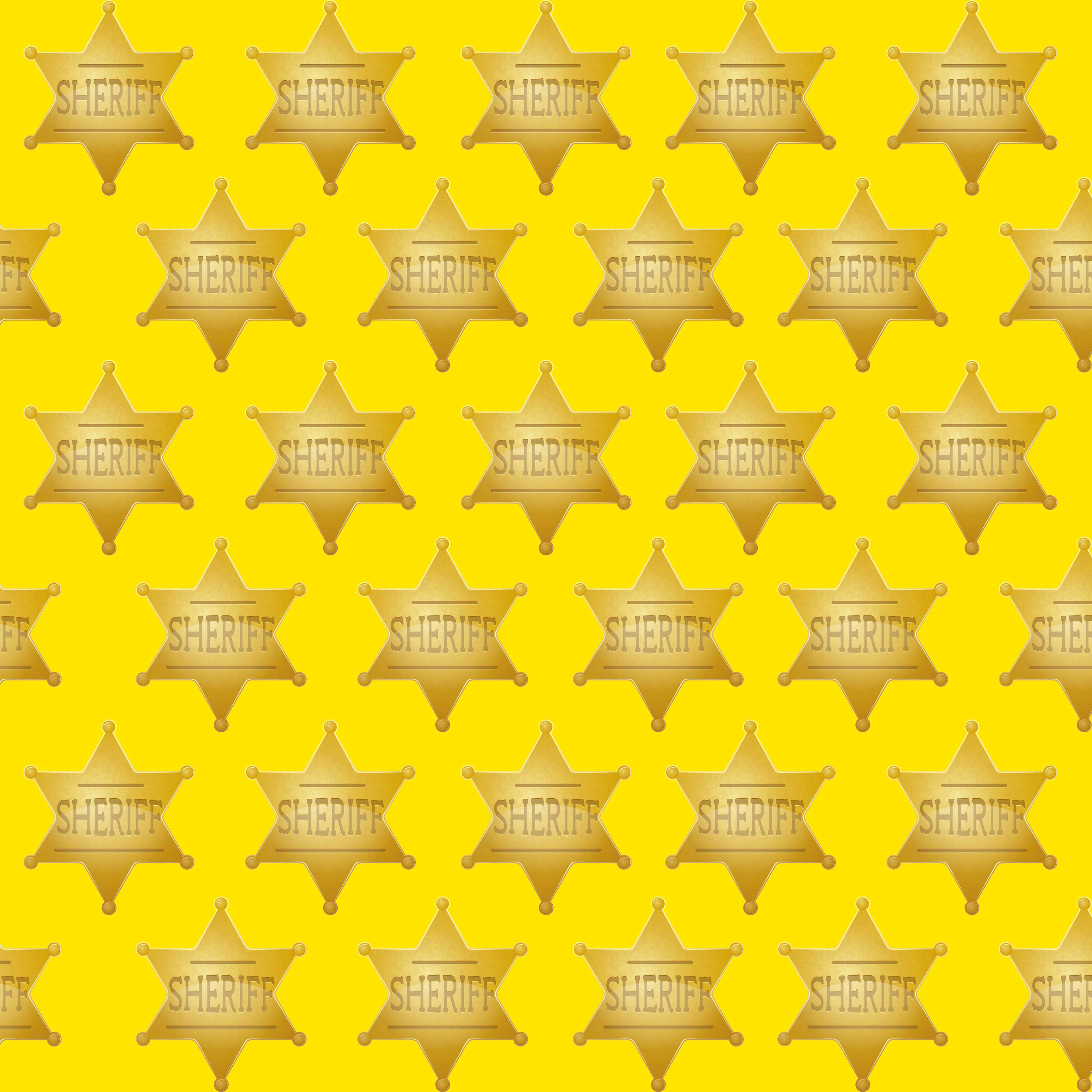 Sheriff Badge Pattern Vinyl 12" x 12" - The Vinyl Haus