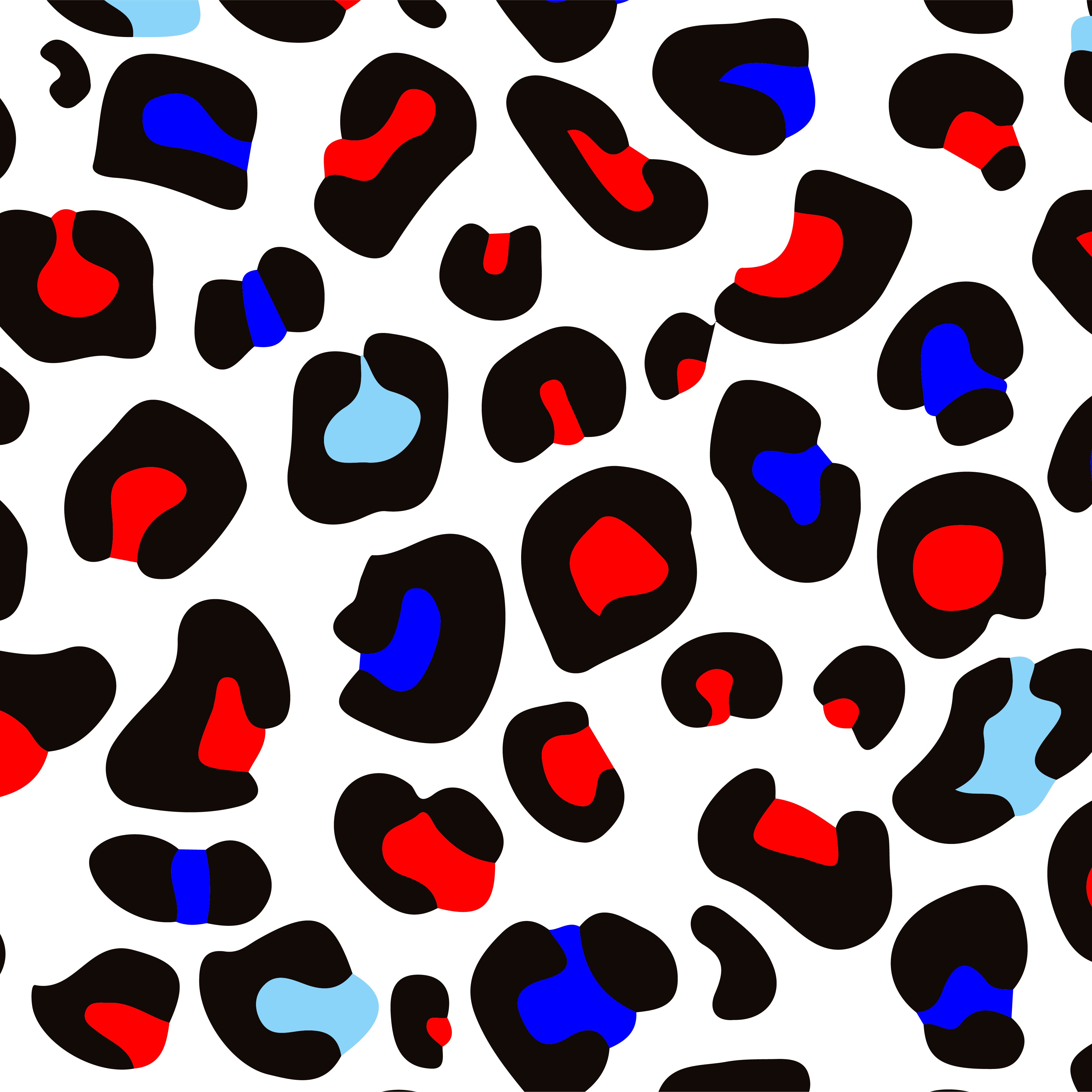 4th of July Cheetah Pattern Vinyl 12" x 12" - The Vinyl Haus