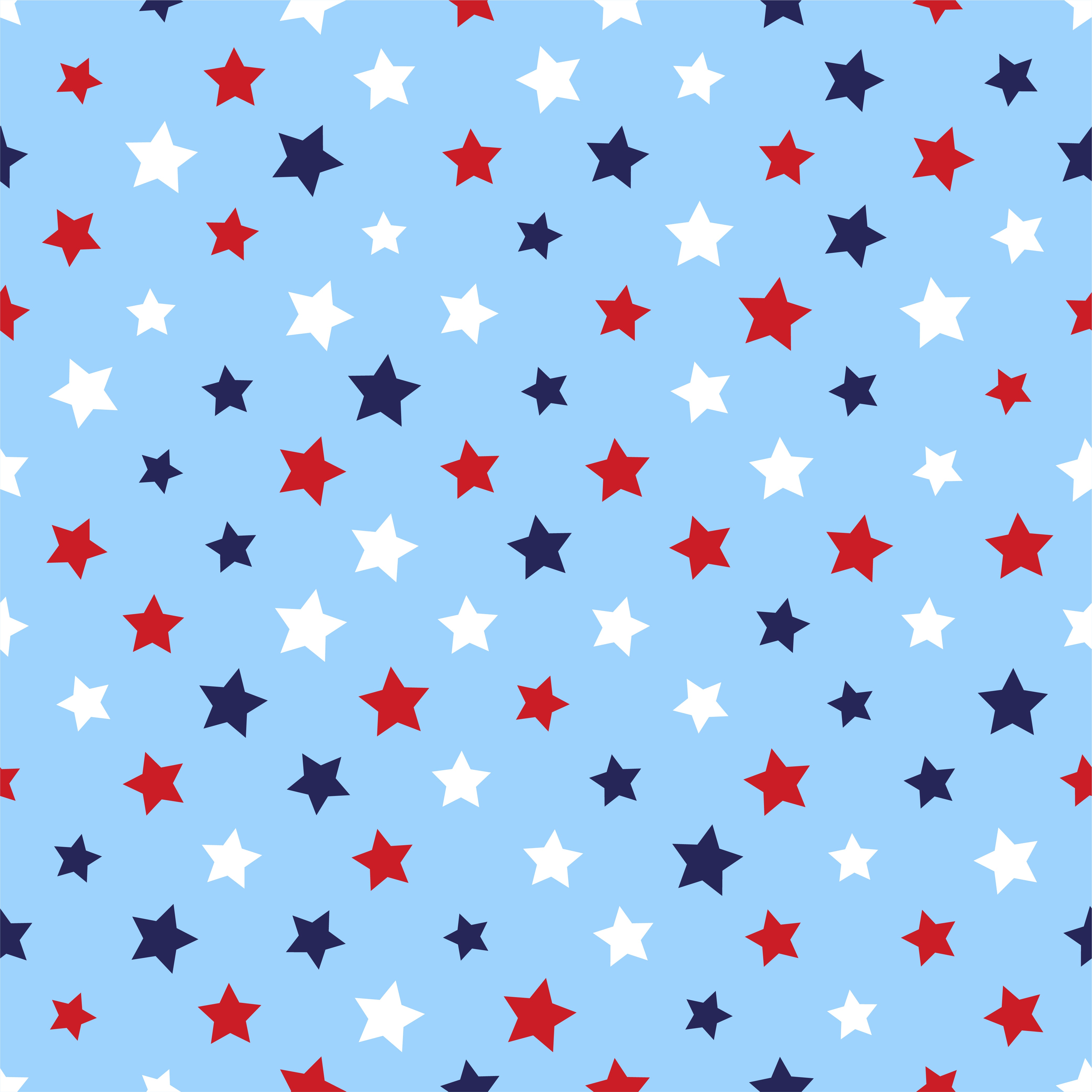 4th of July Stars Pattern Vinyl 12" x 12" - The Vinyl Haus