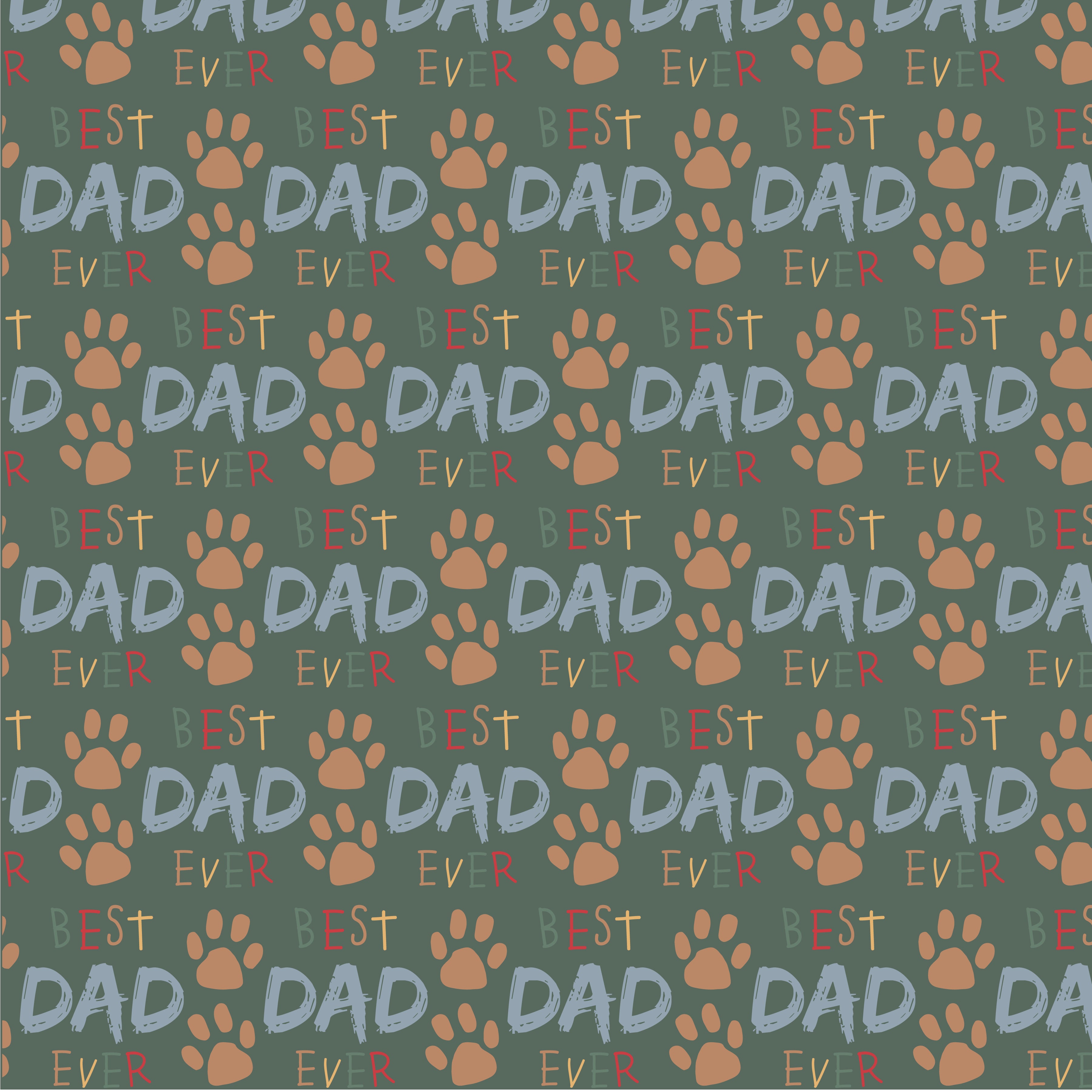 Best Dad Ever Pattern Vinyl 12" x 12" - The Vinyl Haus