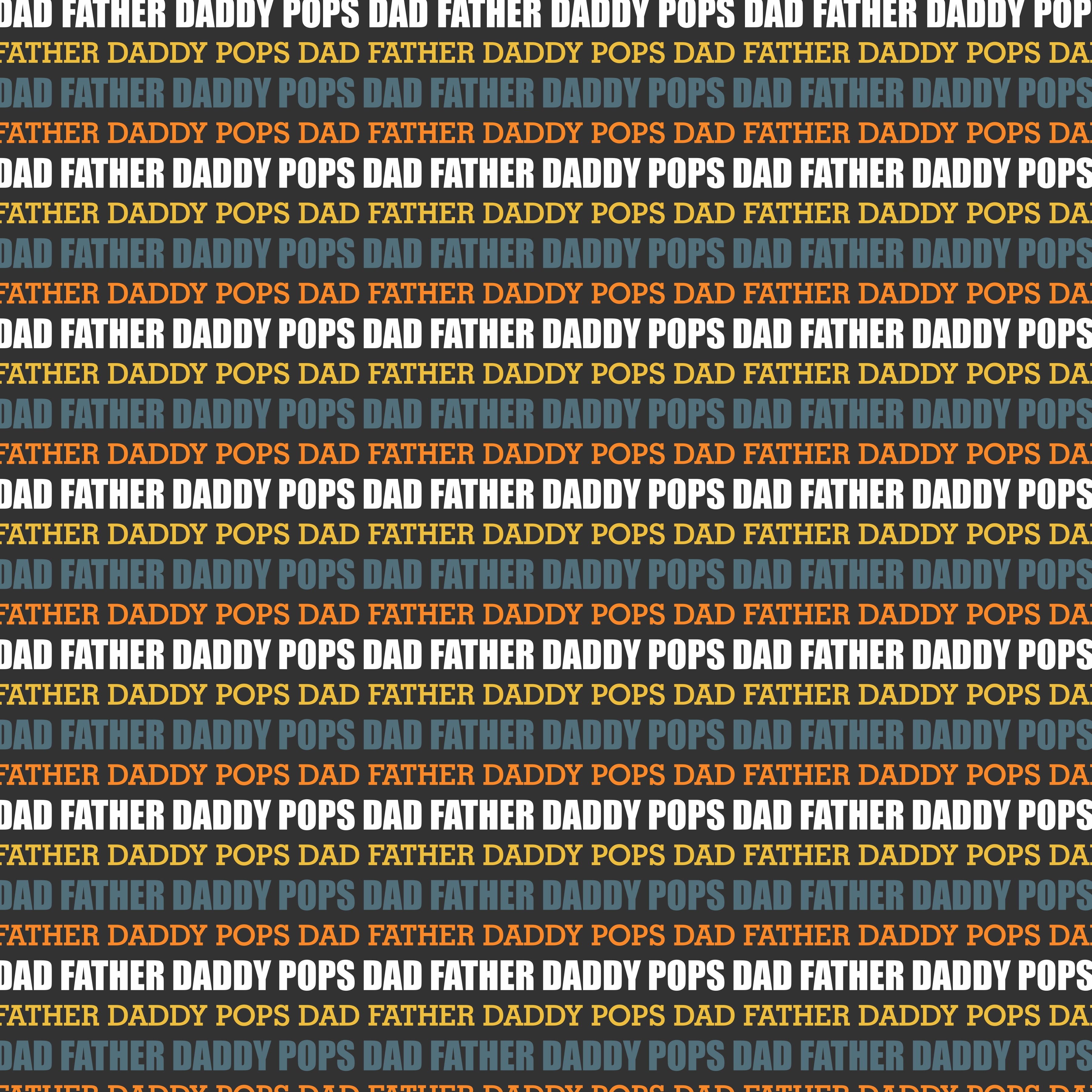Dad Names Brown Background Pattern Vinyl 12" x 12" - The Vinyl Haus