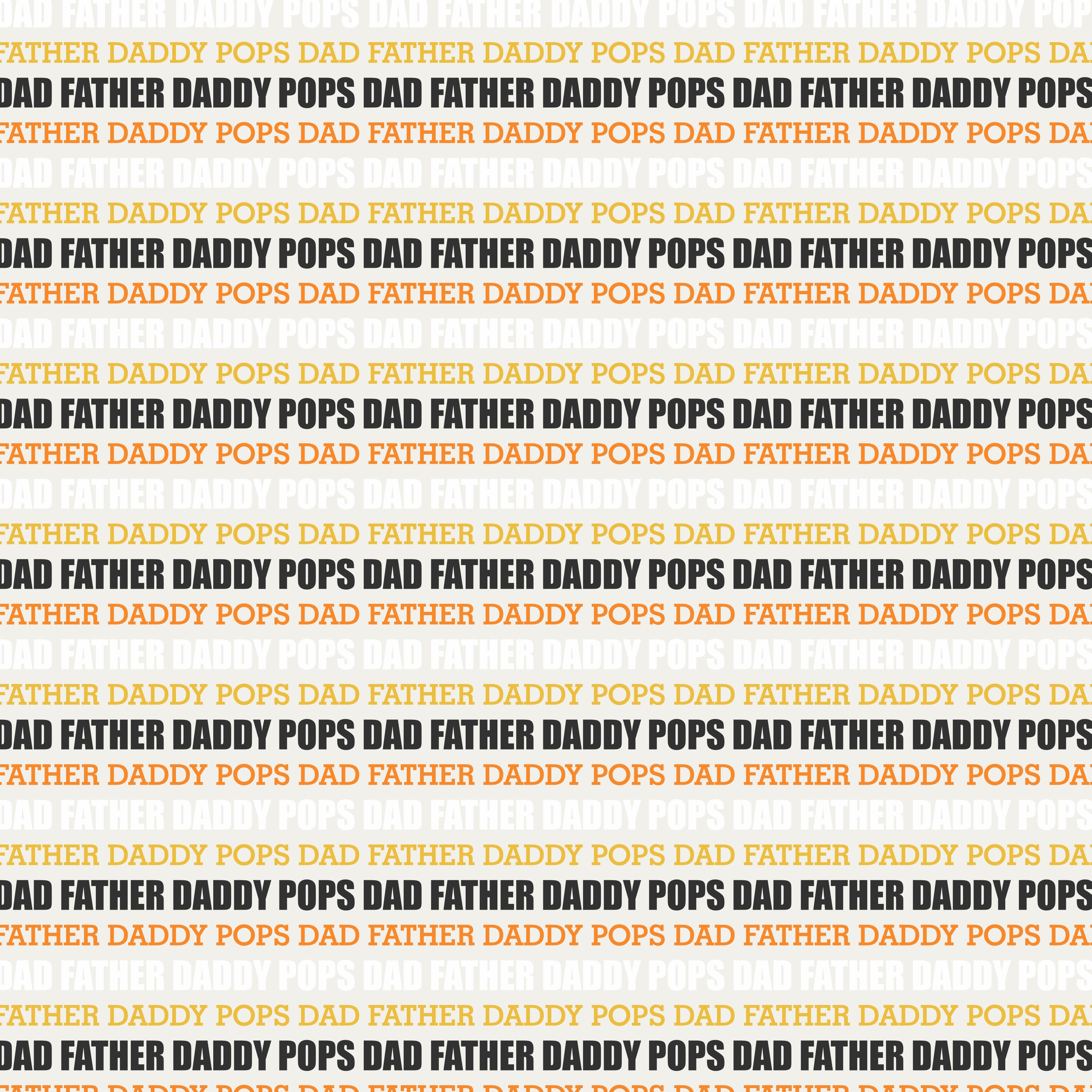 Dad Names Tan Background Pattern Vinyl 12" x 12" - The Vinyl Haus