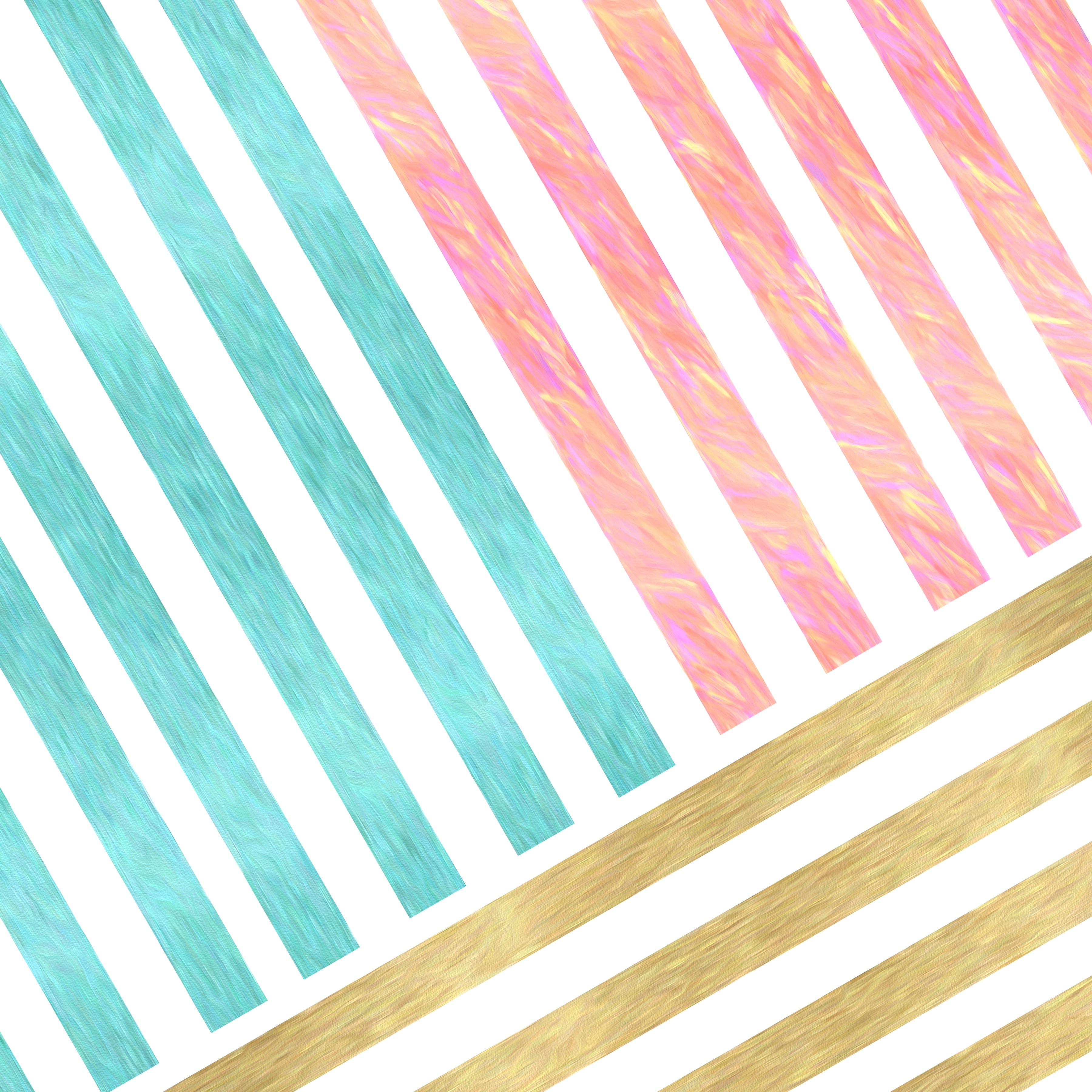 Summer Stripes Pattern Vinyl 12" x 12" - The Vinyl Haus