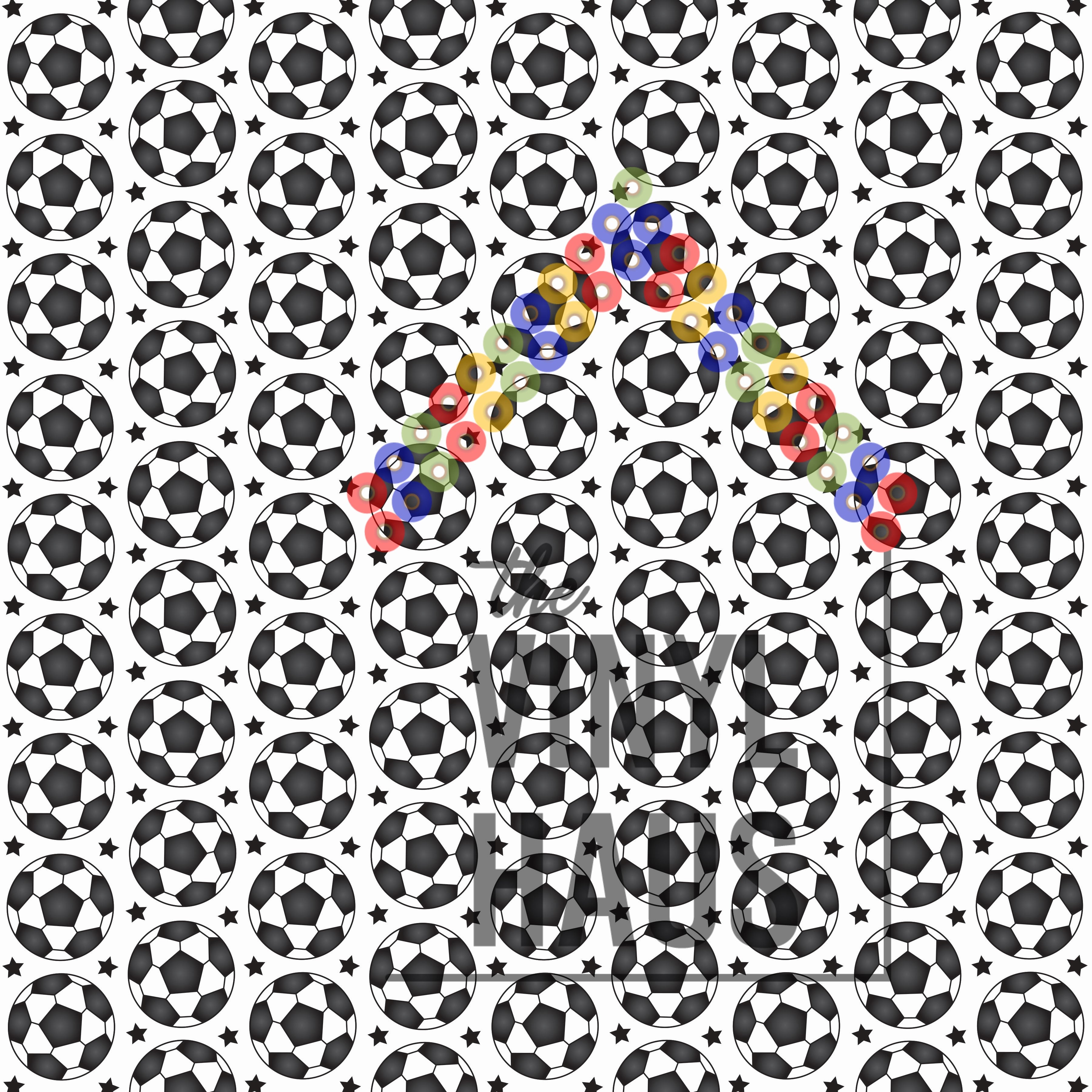 Soccer Ball Pattern Vinyl 12" x 12" - The Vinyl Haus