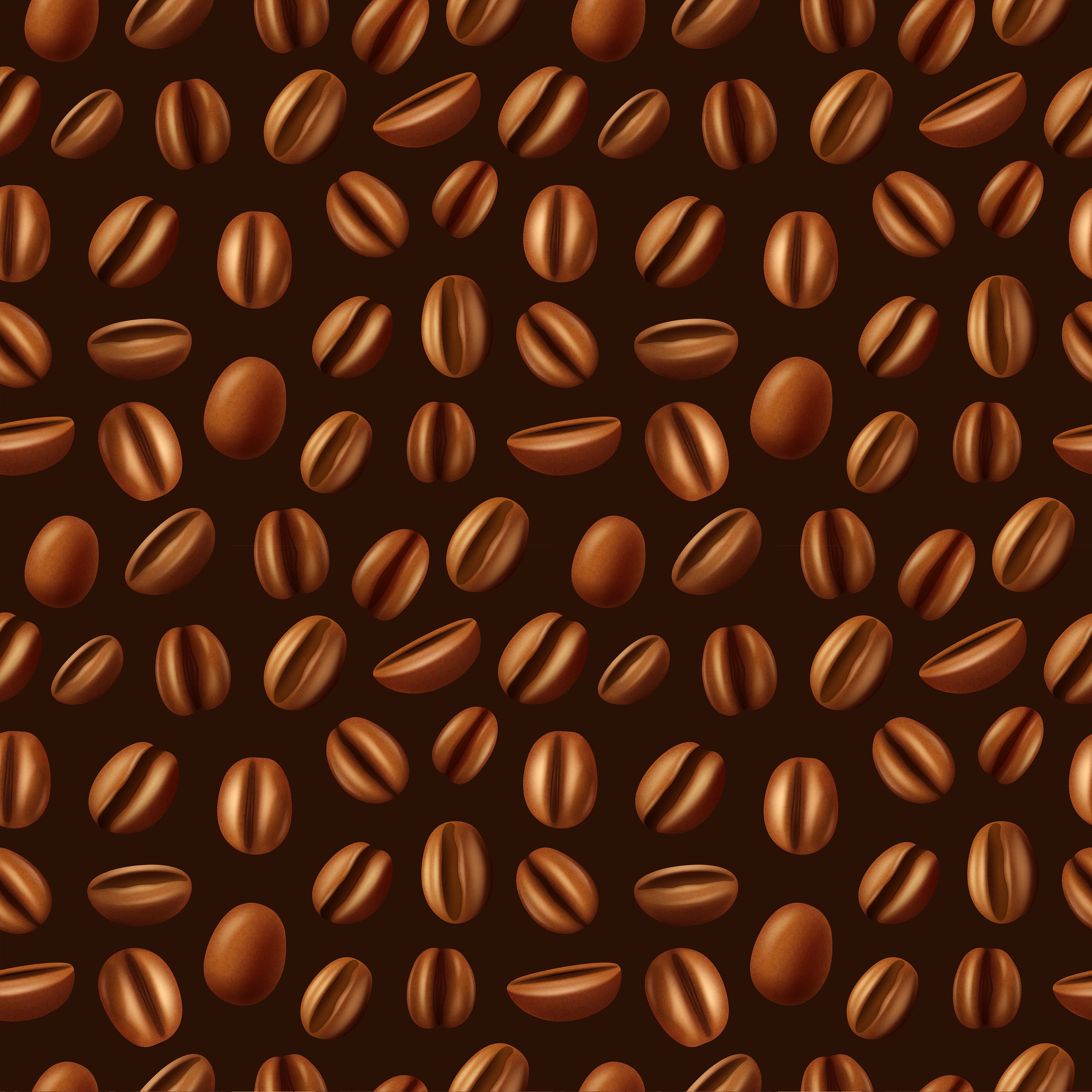 Coffee Beans Pattern Vinyl 12" x 12" - The Vinyl Haus