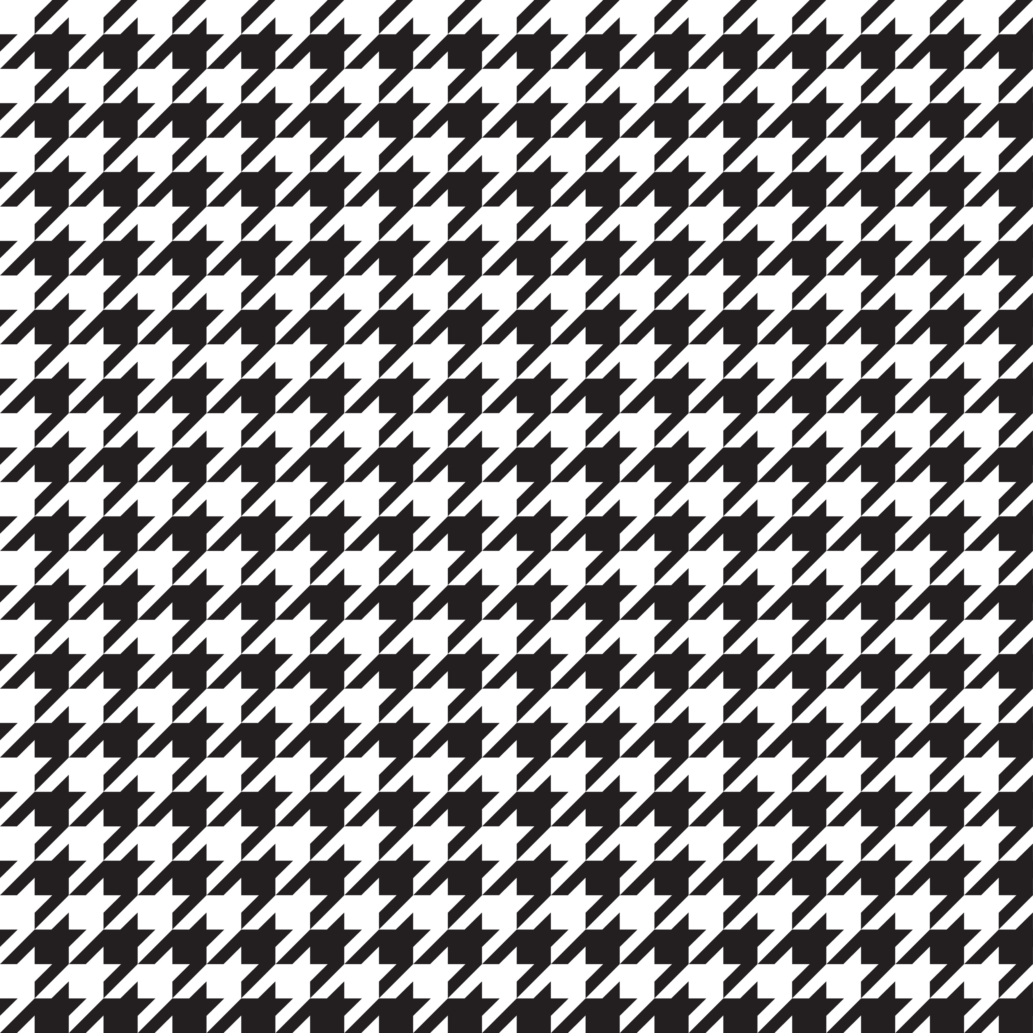 Small Black and White Houndstooth Pattern Vinyl 12" x 12" - The Vinyl Haus