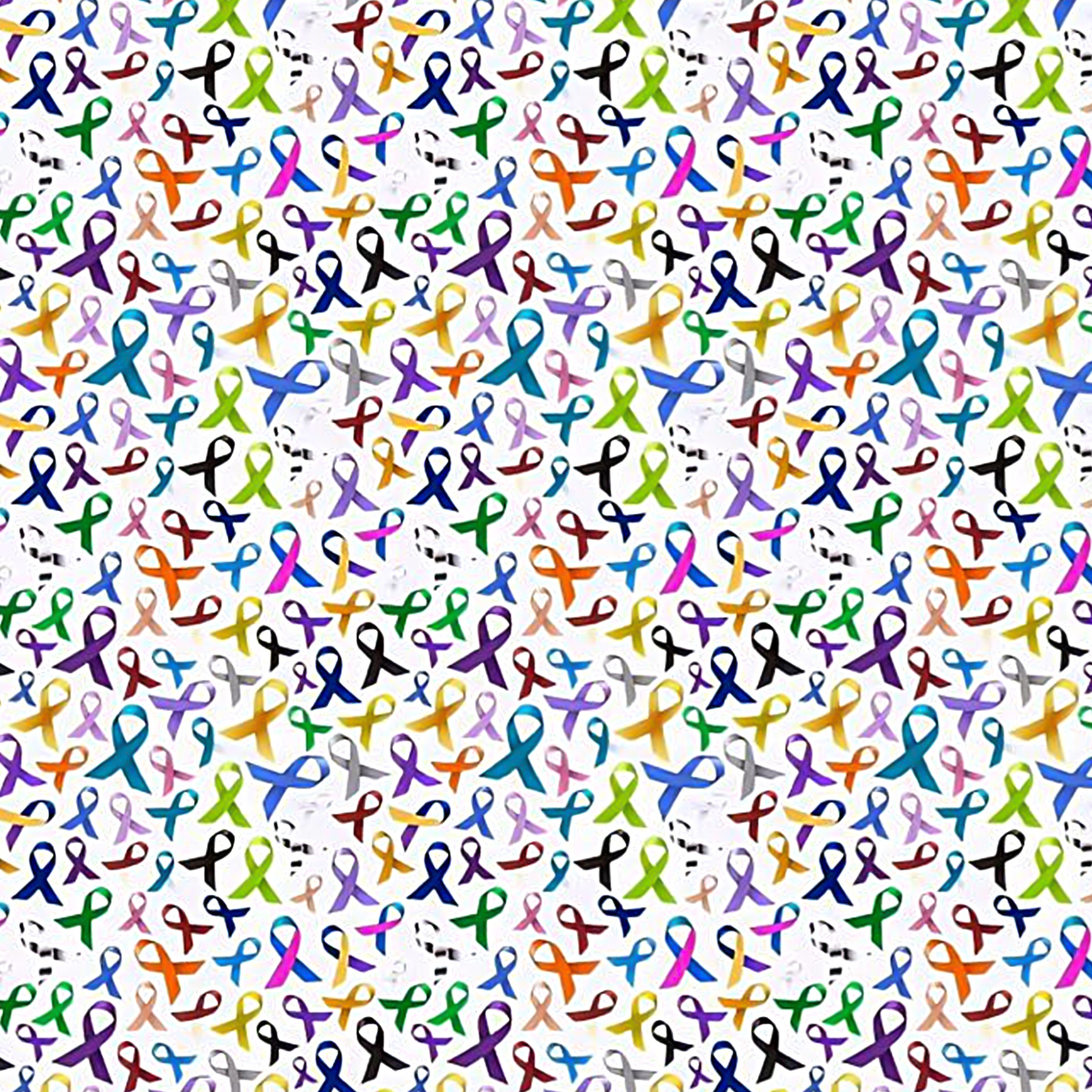 All Cancer Awareness Ribbons Pattern Vinyl 12" x 12" - The Vinyl Haus