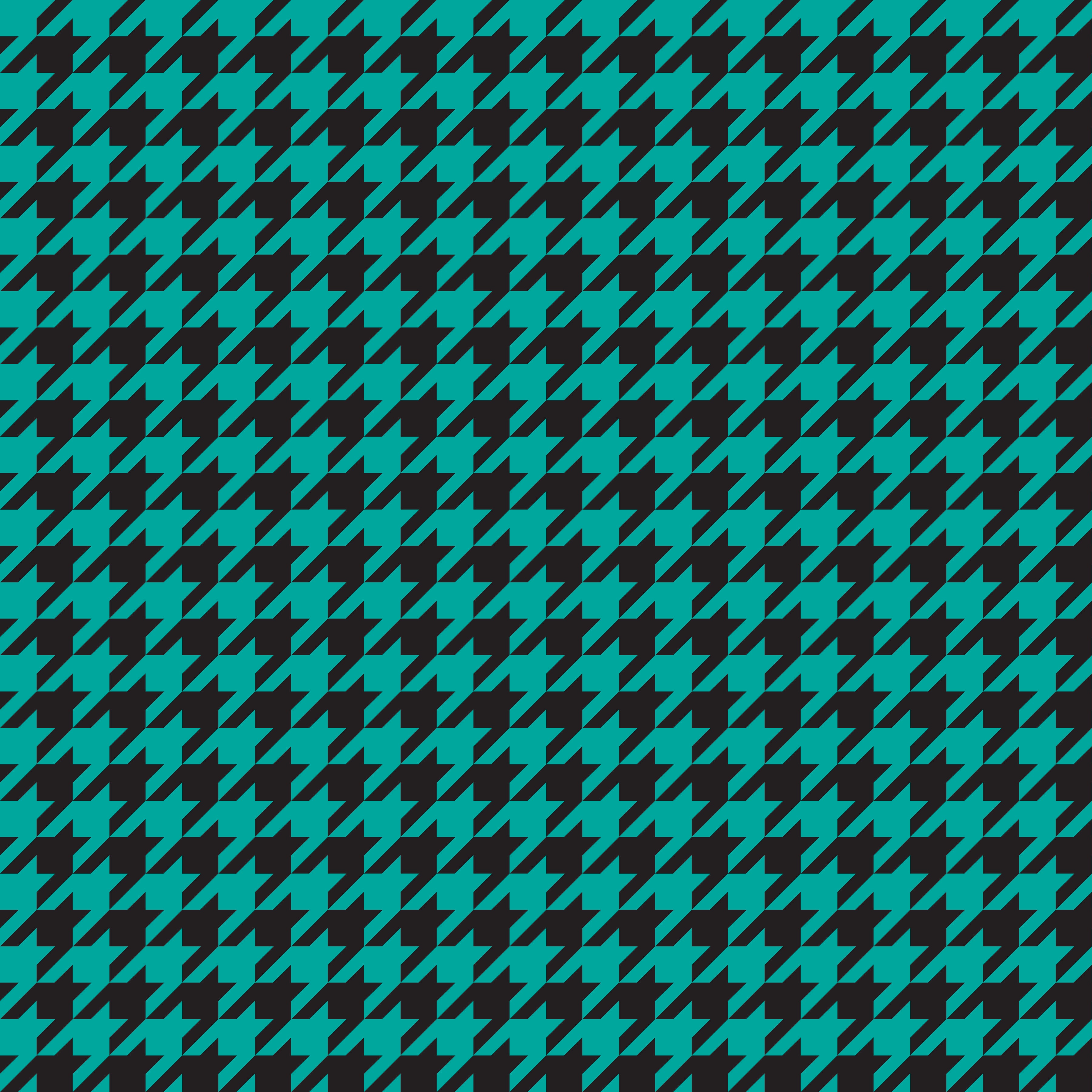Teal Hounds Tooth Pattern Vinyl 12" x 12" - The Vinyl Haus