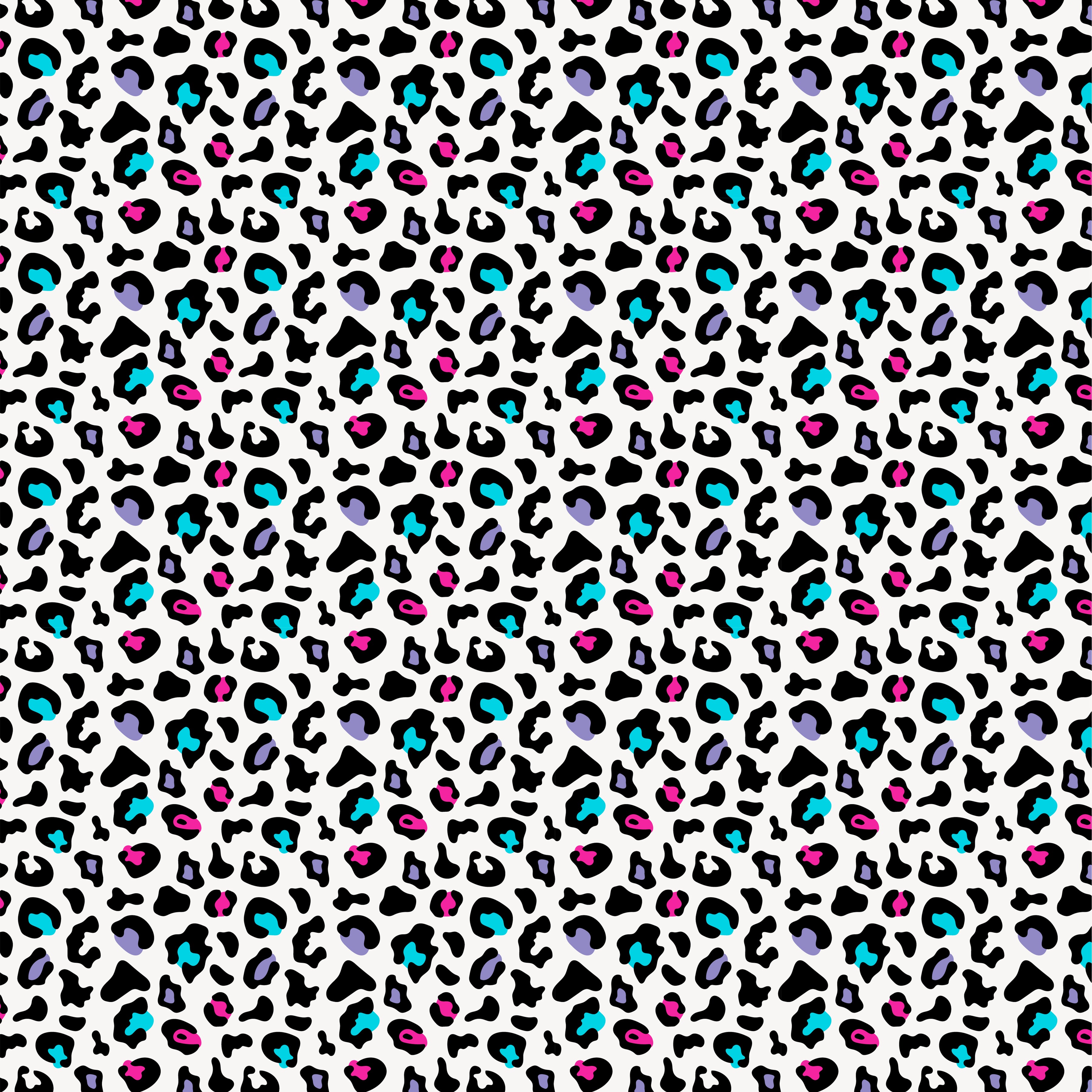 Bright Colored Leopard Pattern Vinyl 12" x 12" - The Vinyl Haus