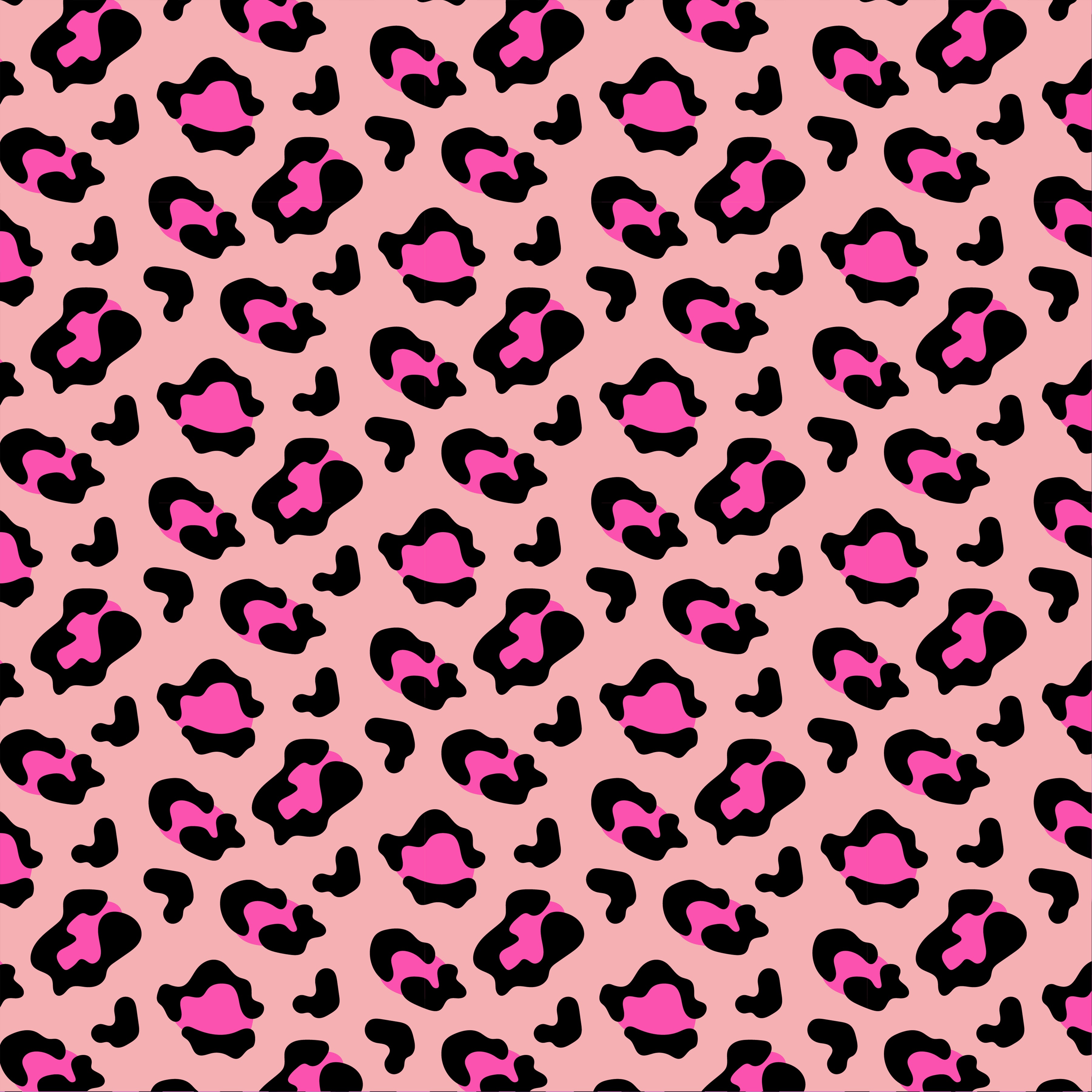 Pink Cheetah Print Pattern Vinyl 12 x 12, cheetah print - clay