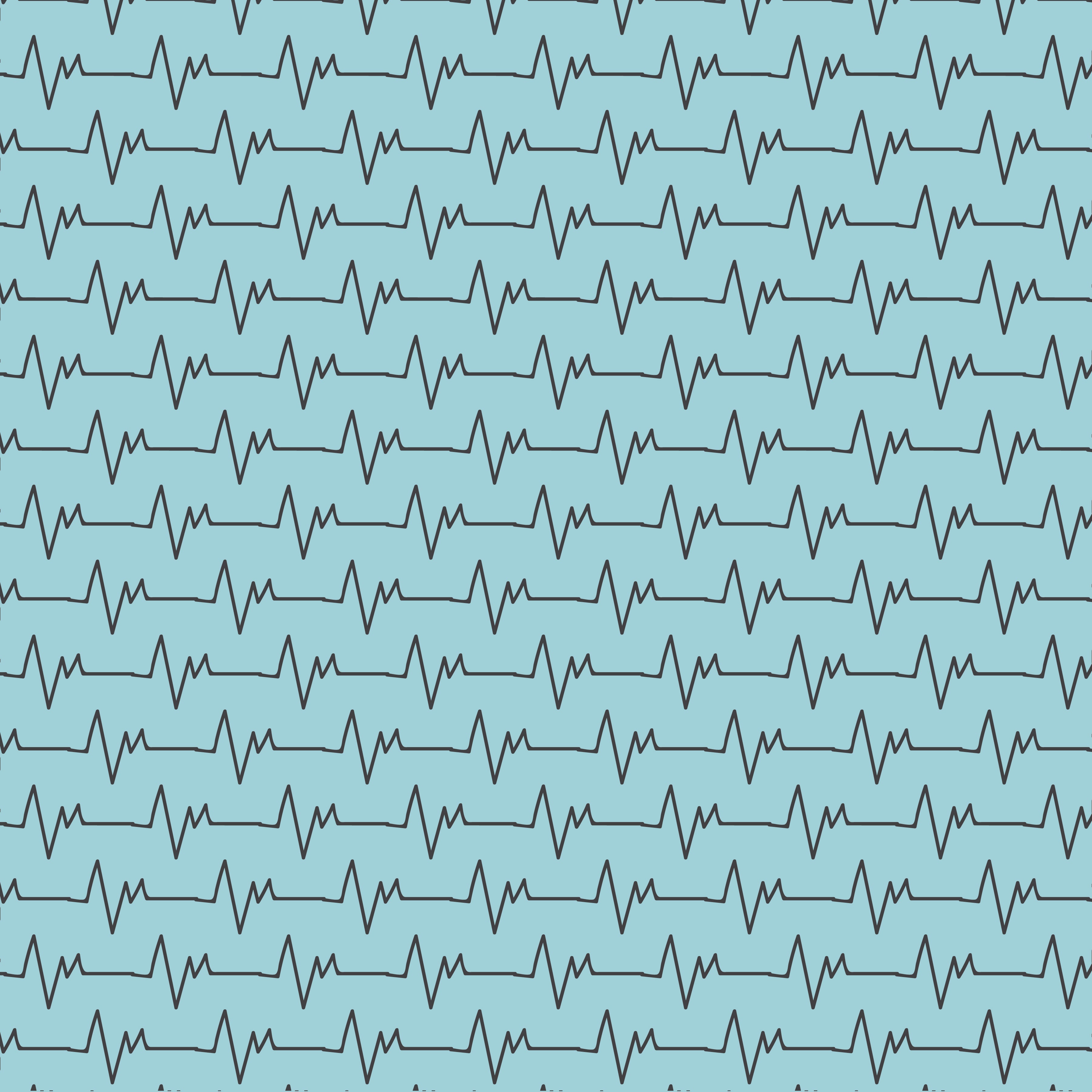 Heart Beat Pattern Vinyl 12" x 12" - The Vinyl Haus