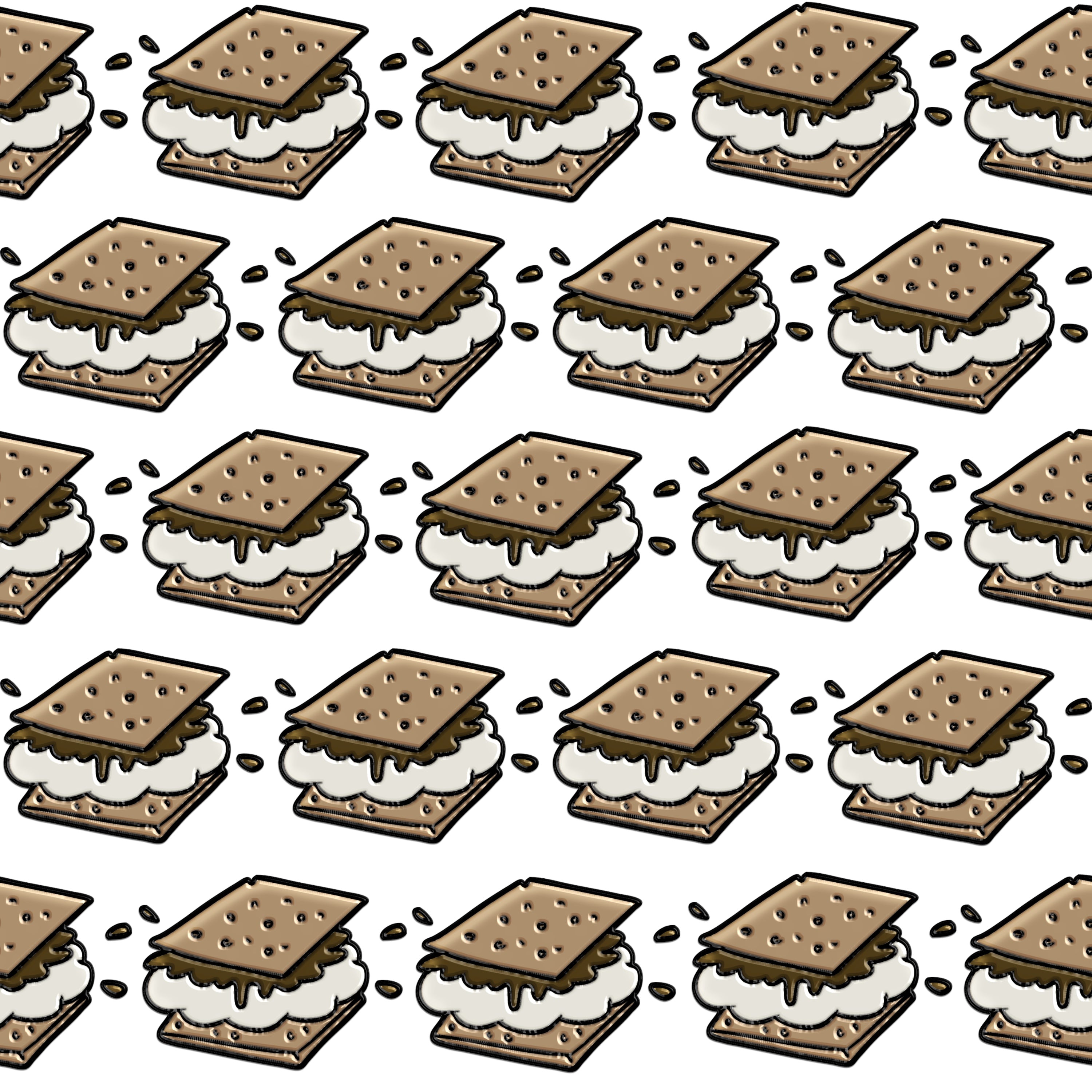 Big Smores Pattern Vinyl 12" x 9" - The Vinyl Haus