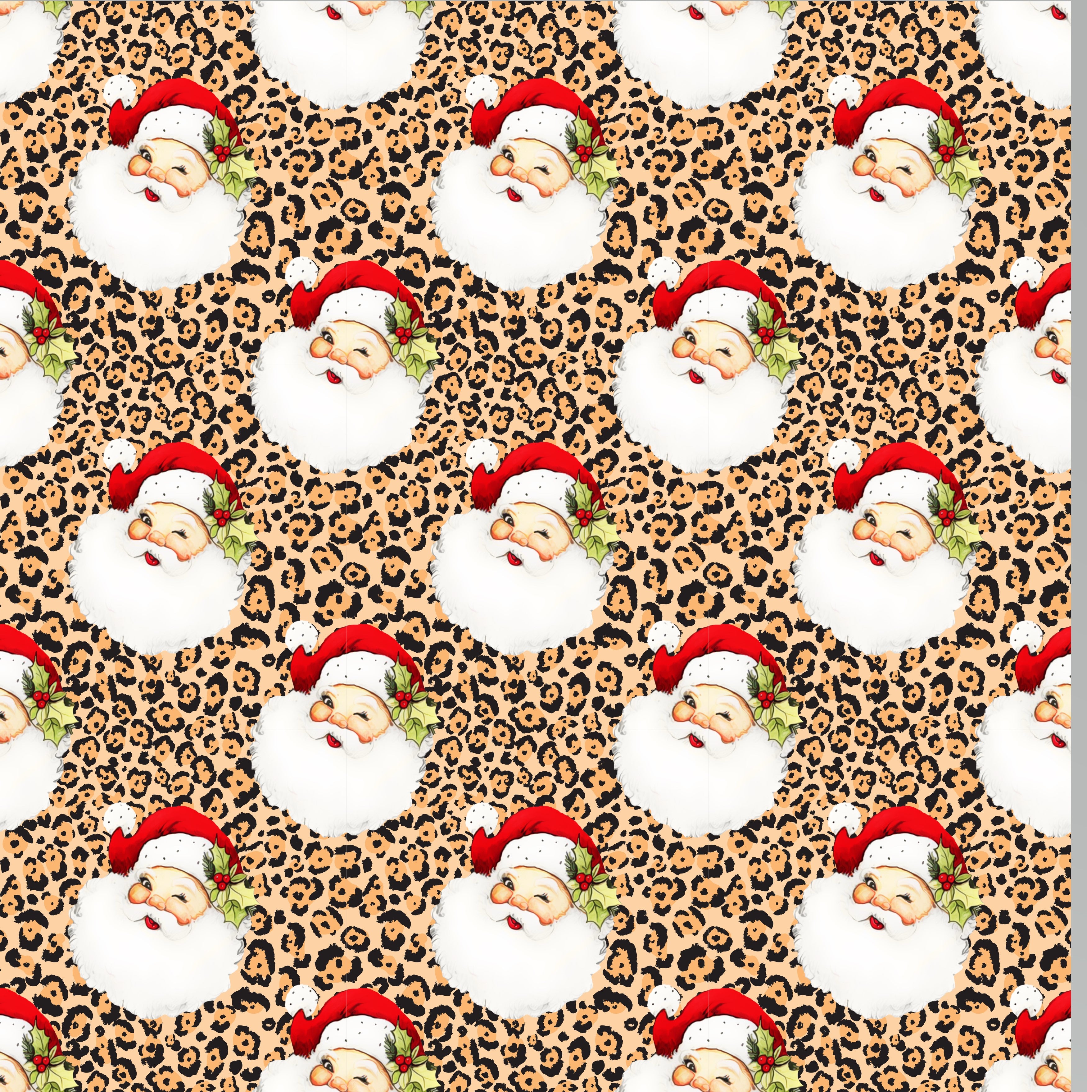 Vintage Santas Leopard Pattern Vinyl 12" x 12" - The Vinyl Haus
