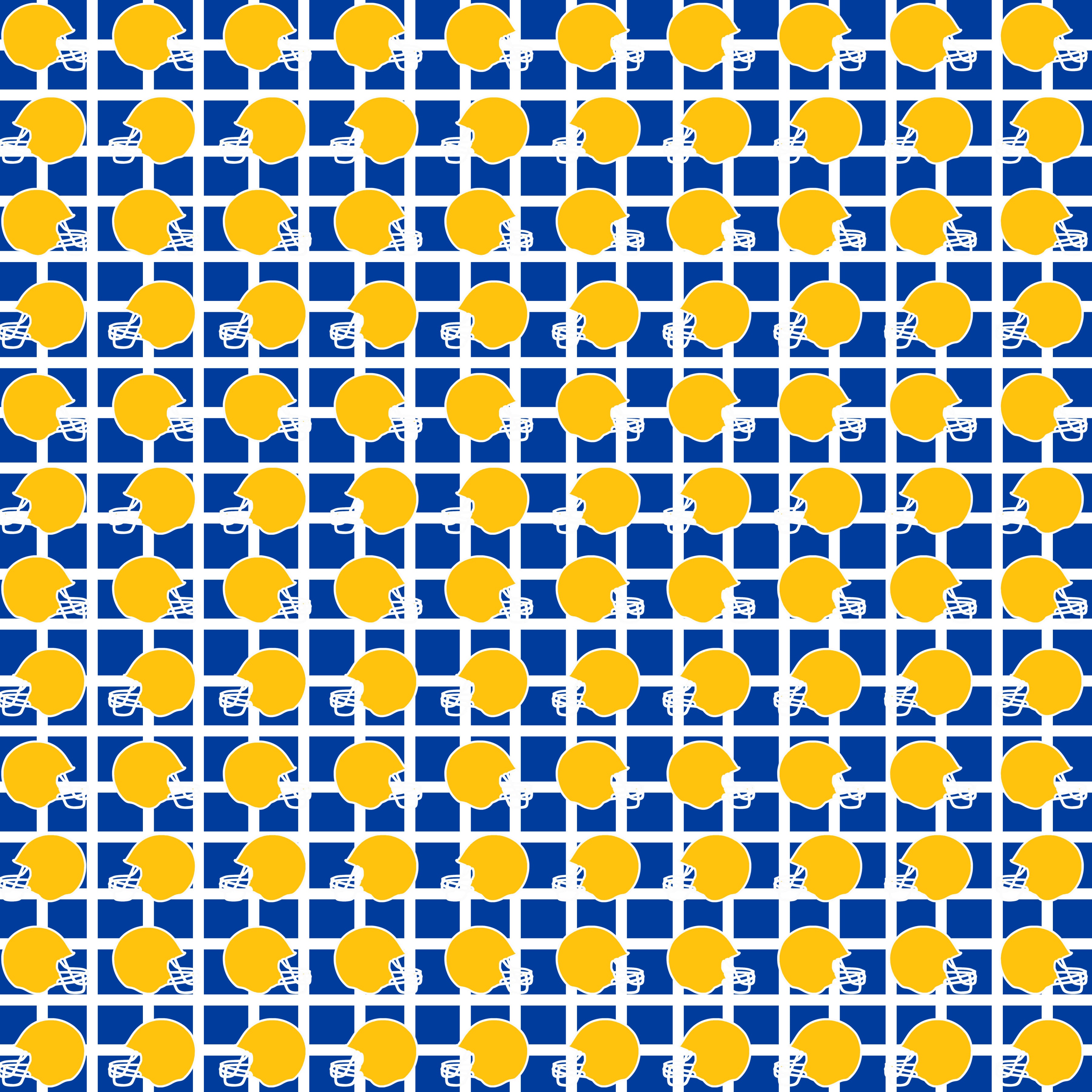 Football Helmets on Blue Grids Patterned Vinyl 12" x 12" - The Vinyl Haus