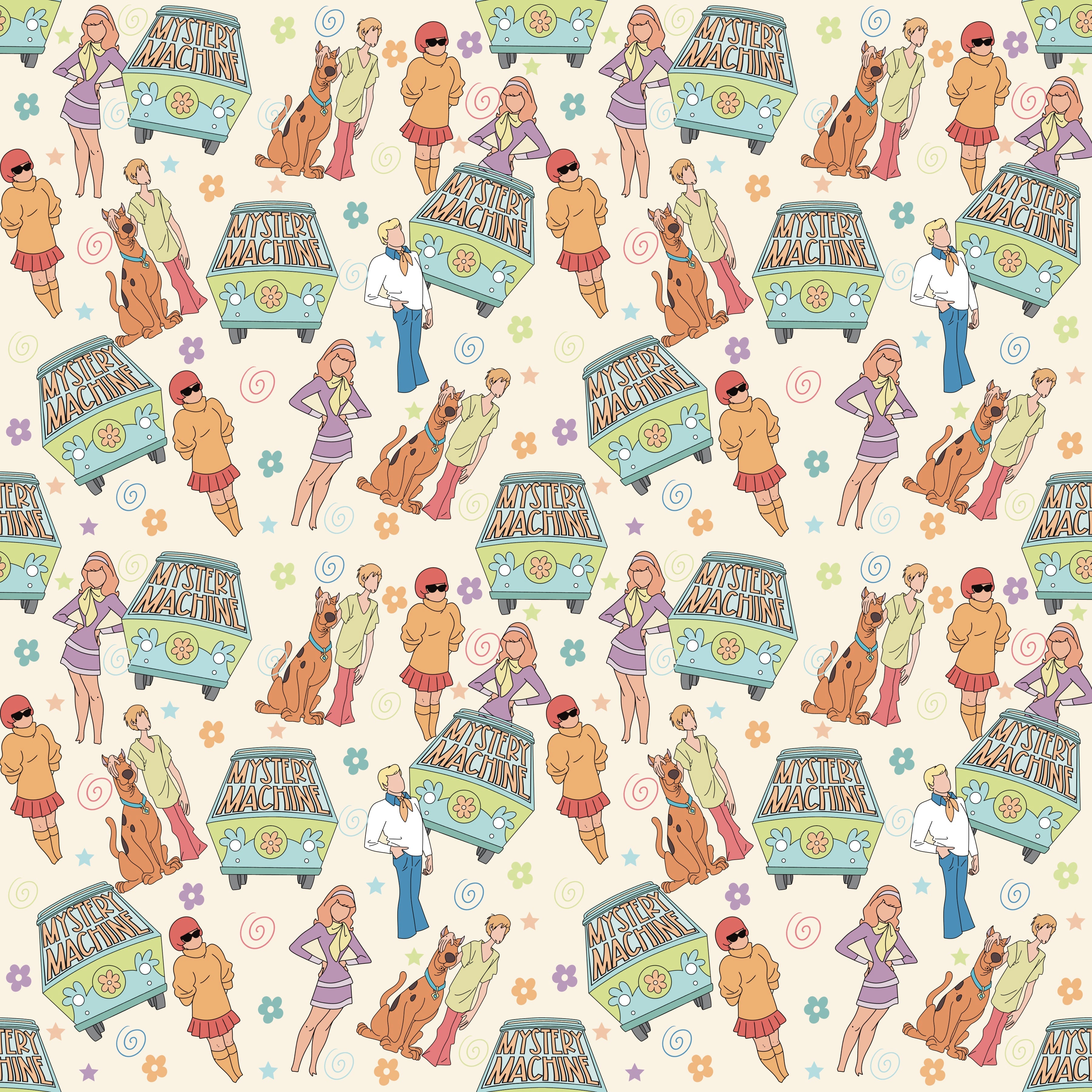 Mystery Friends Patterned Vinyl 12" x 12" - The Vinyl Haus