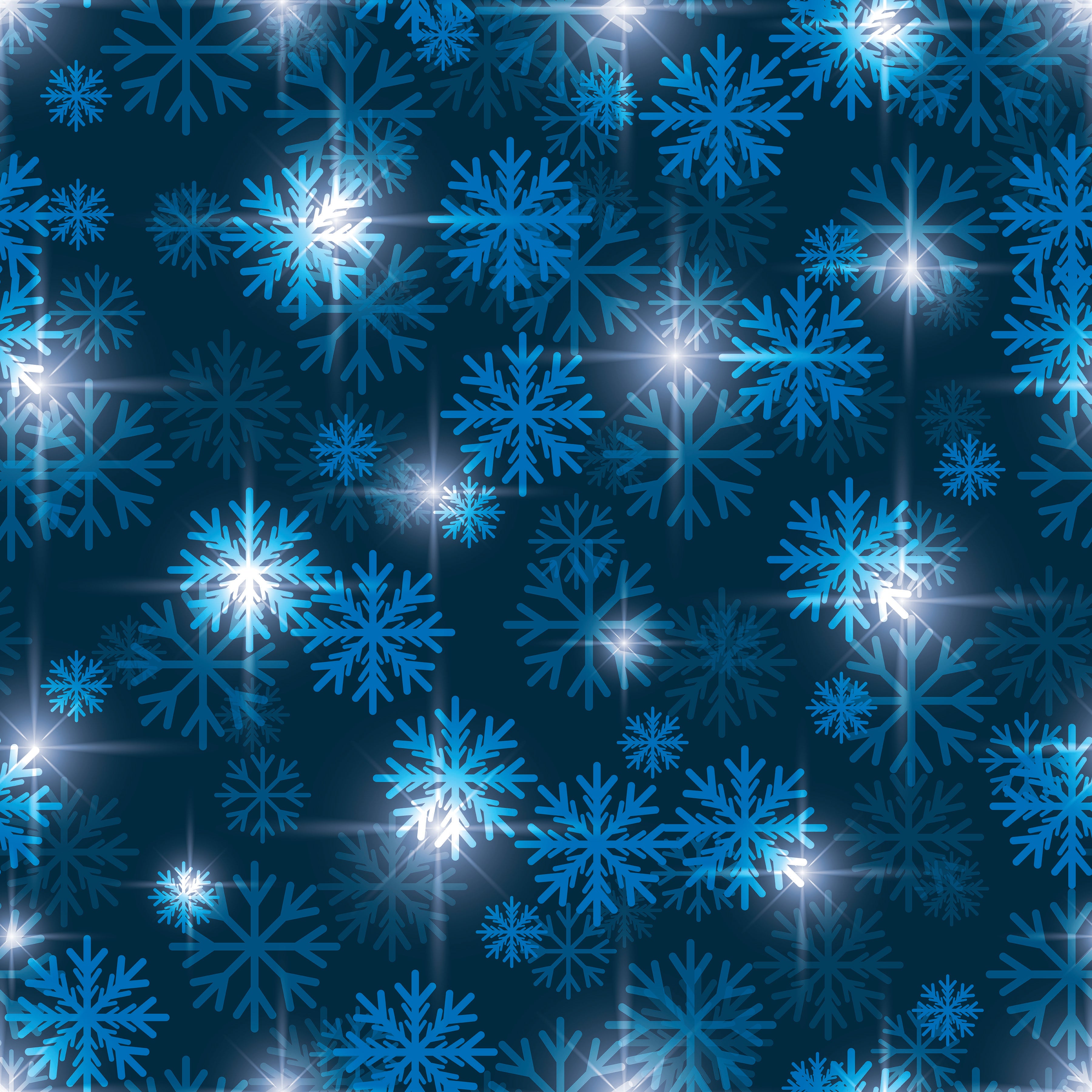 Illuminated Snowflakes Patterned Vinyl 12" x 12" - The Vinyl Haus
