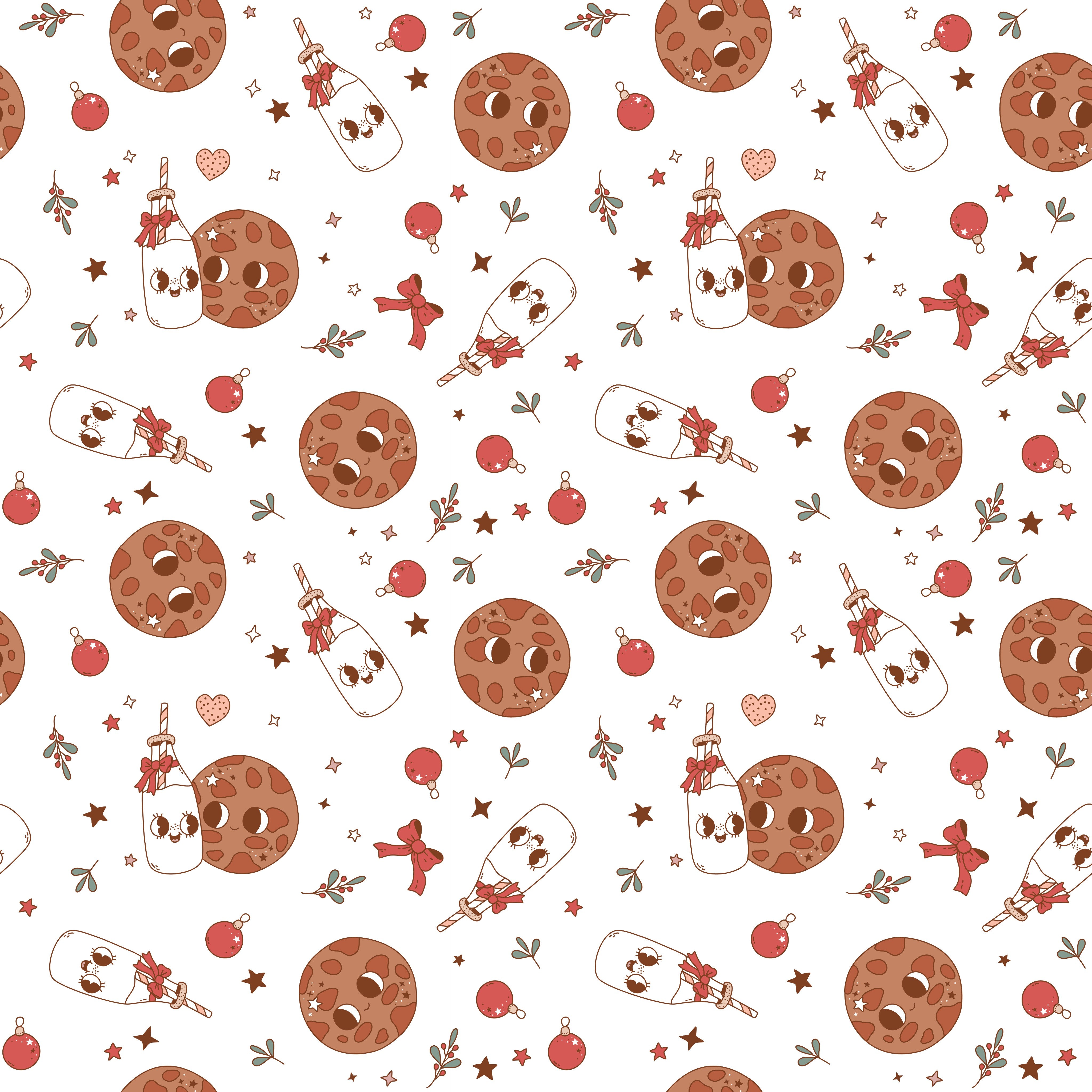 Dancing Milk and Cookies Patterned Vinyl 12" x 12" - The Vinyl Haus