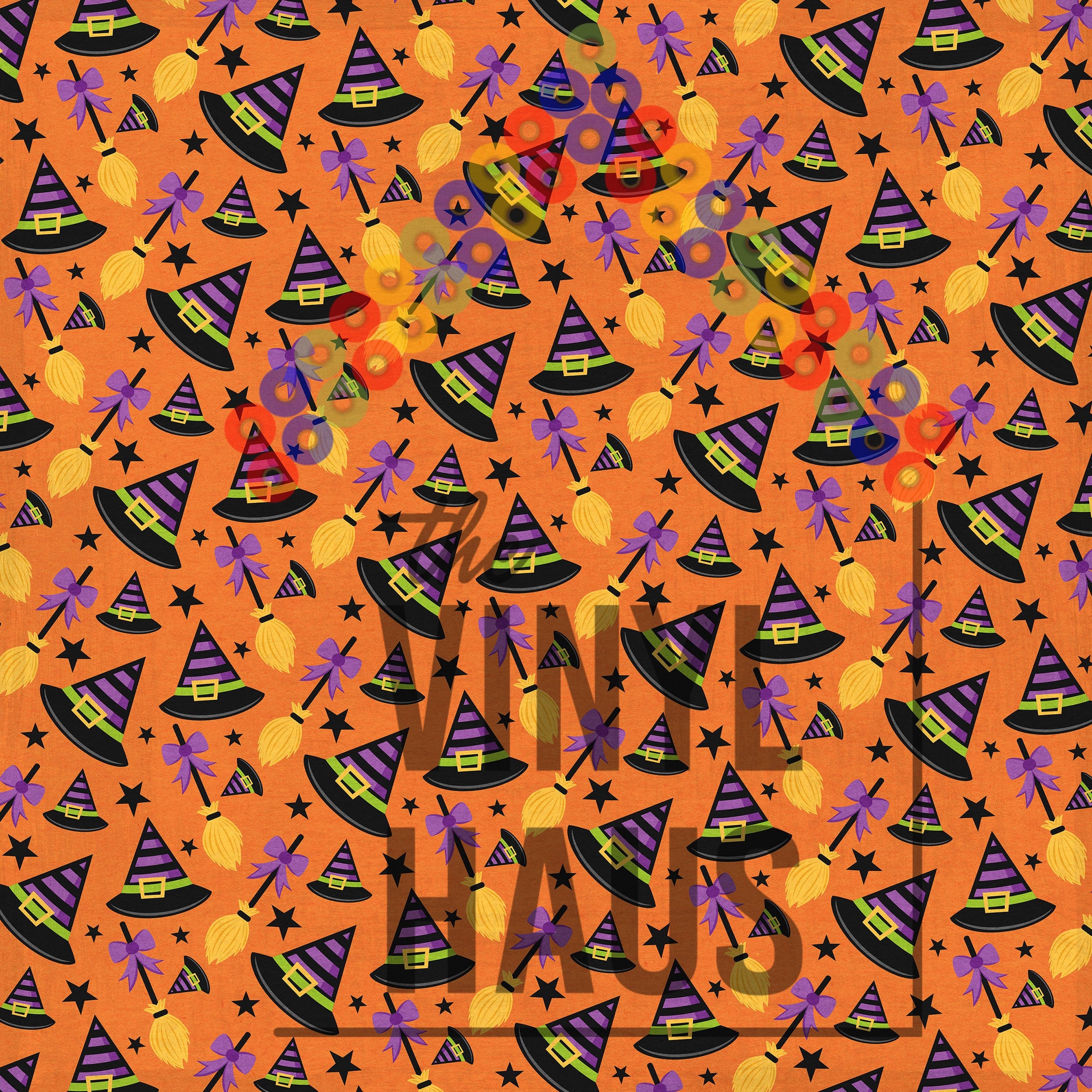 Witch Hat Pattern Vinyl 12" x 12" - The Vinyl Haus