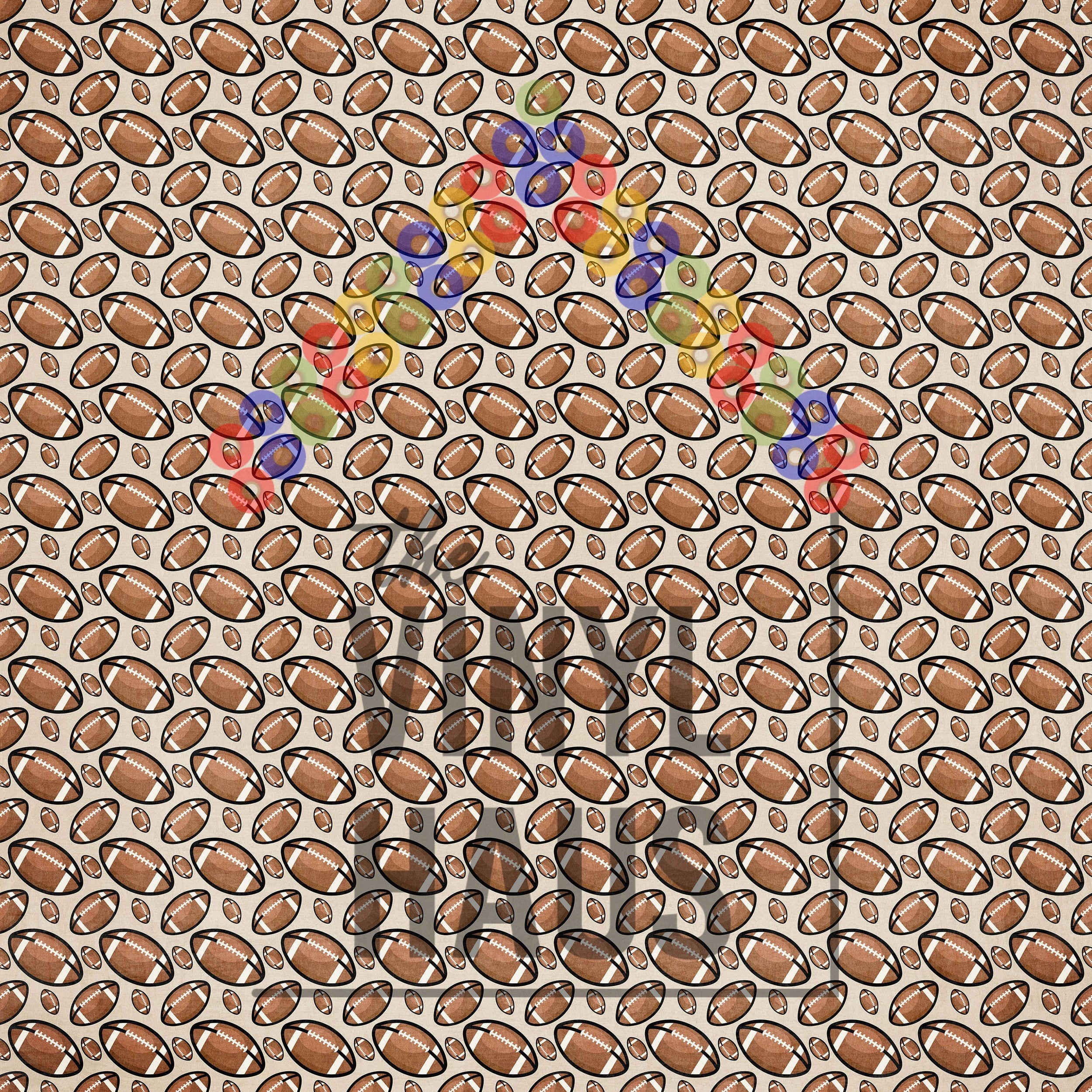 Football Pattern Vinyl 12" x 12" - The Vinyl Haus