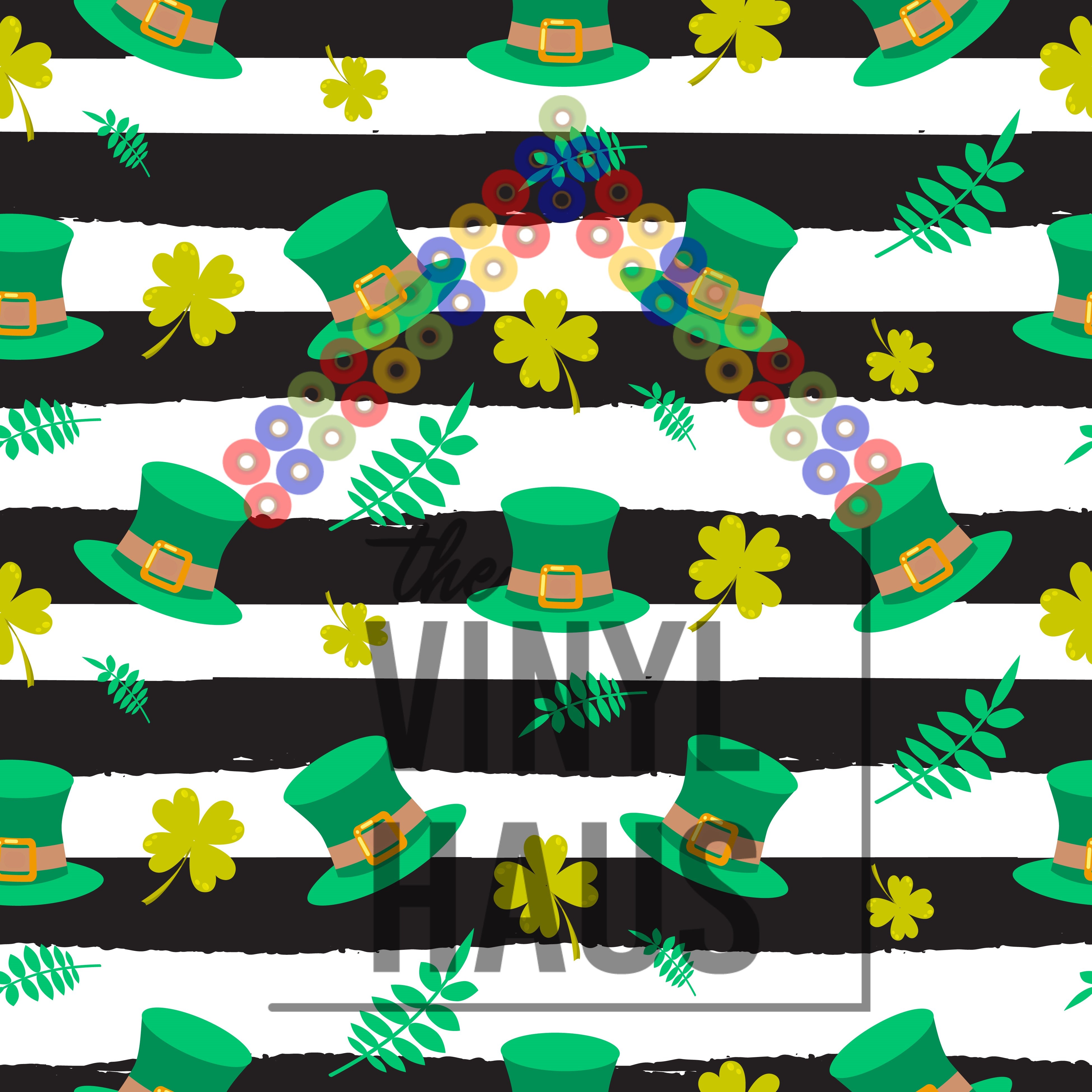 St. Patricks Pattern Vinyl 12" x 12 - The Vinyl Haus