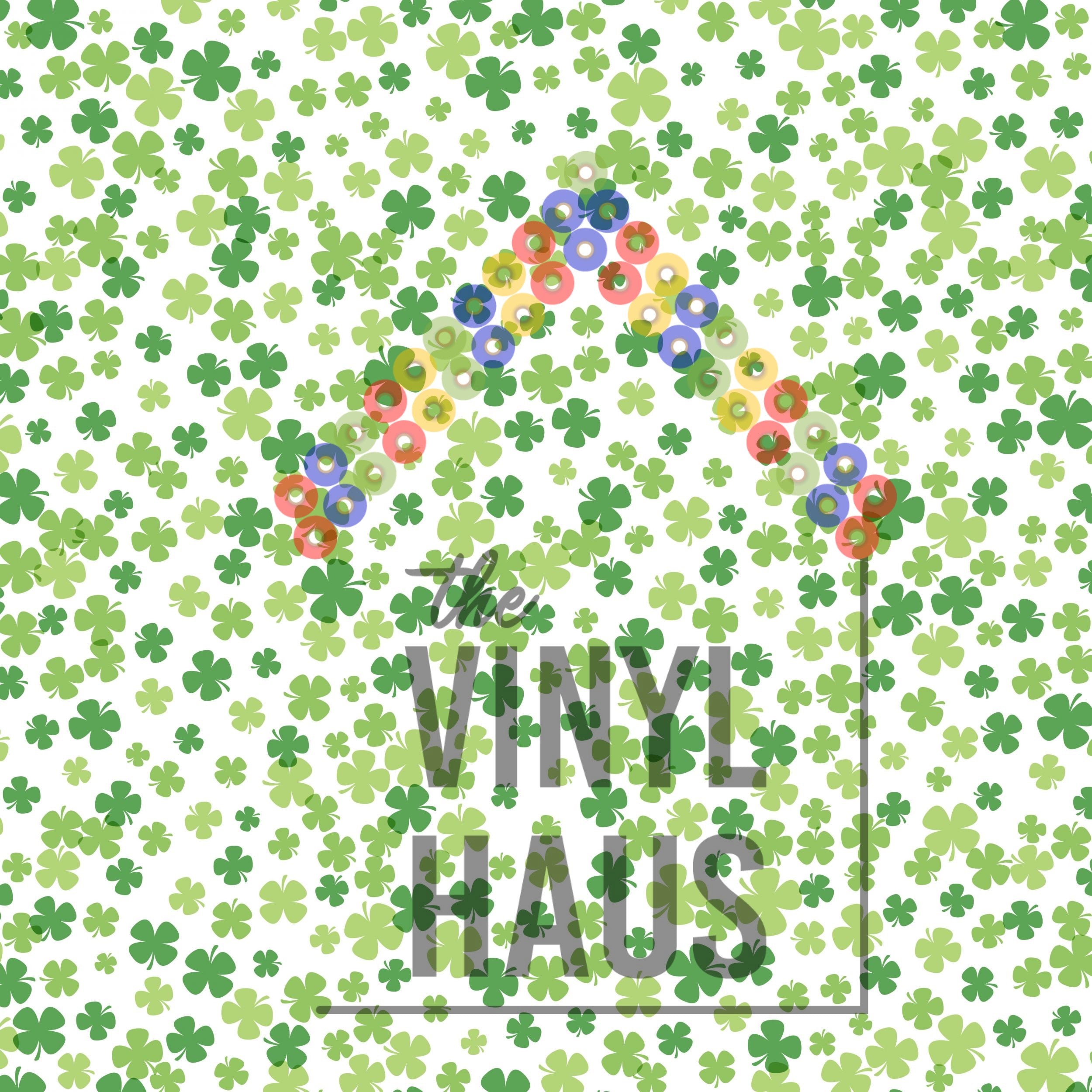 Small Shamrock Pattern Vinyl 12" x 12" - The Vinyl Haus