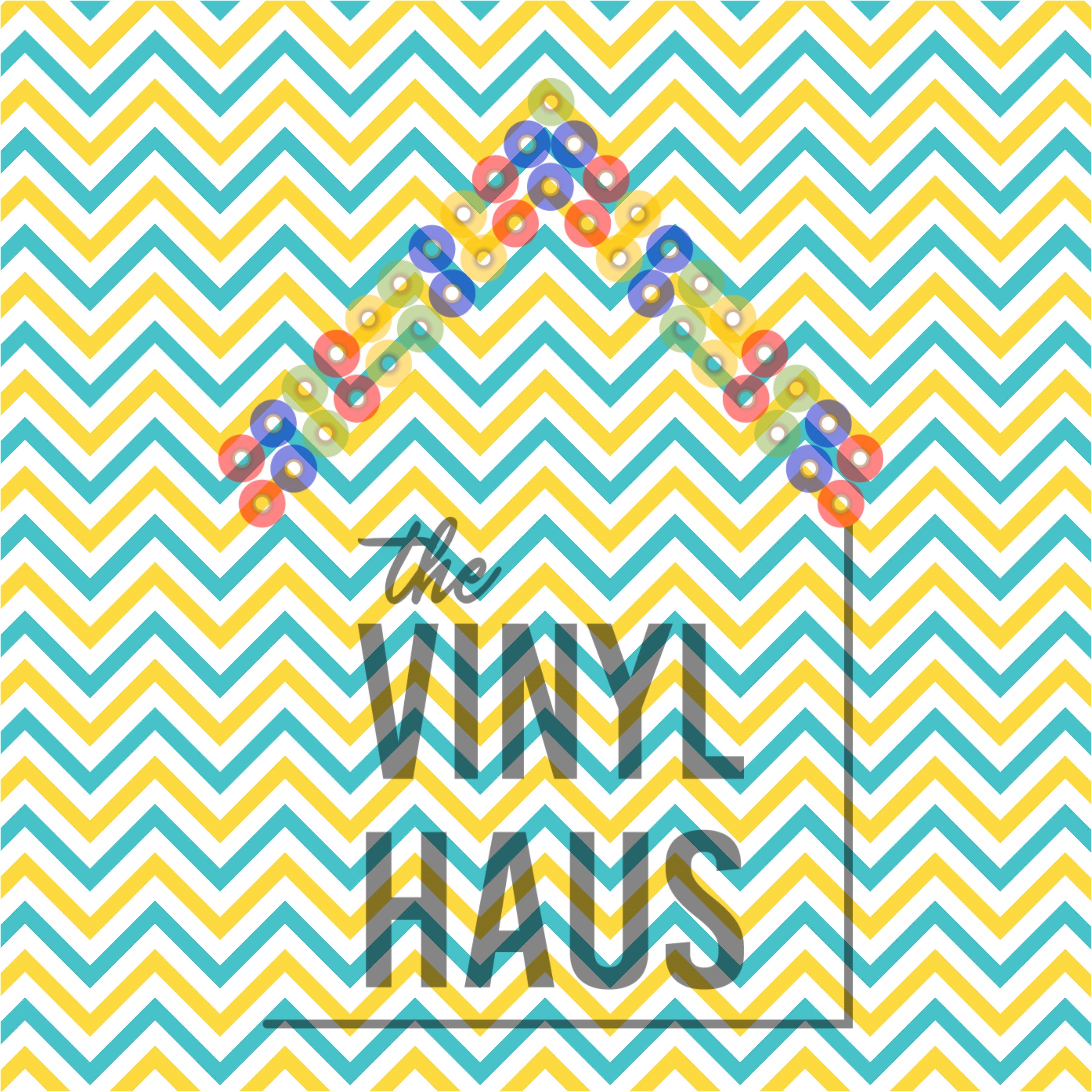 Easter Bunny Chevron Pattern Vinyl 12" x 12" - The Vinyl Haus